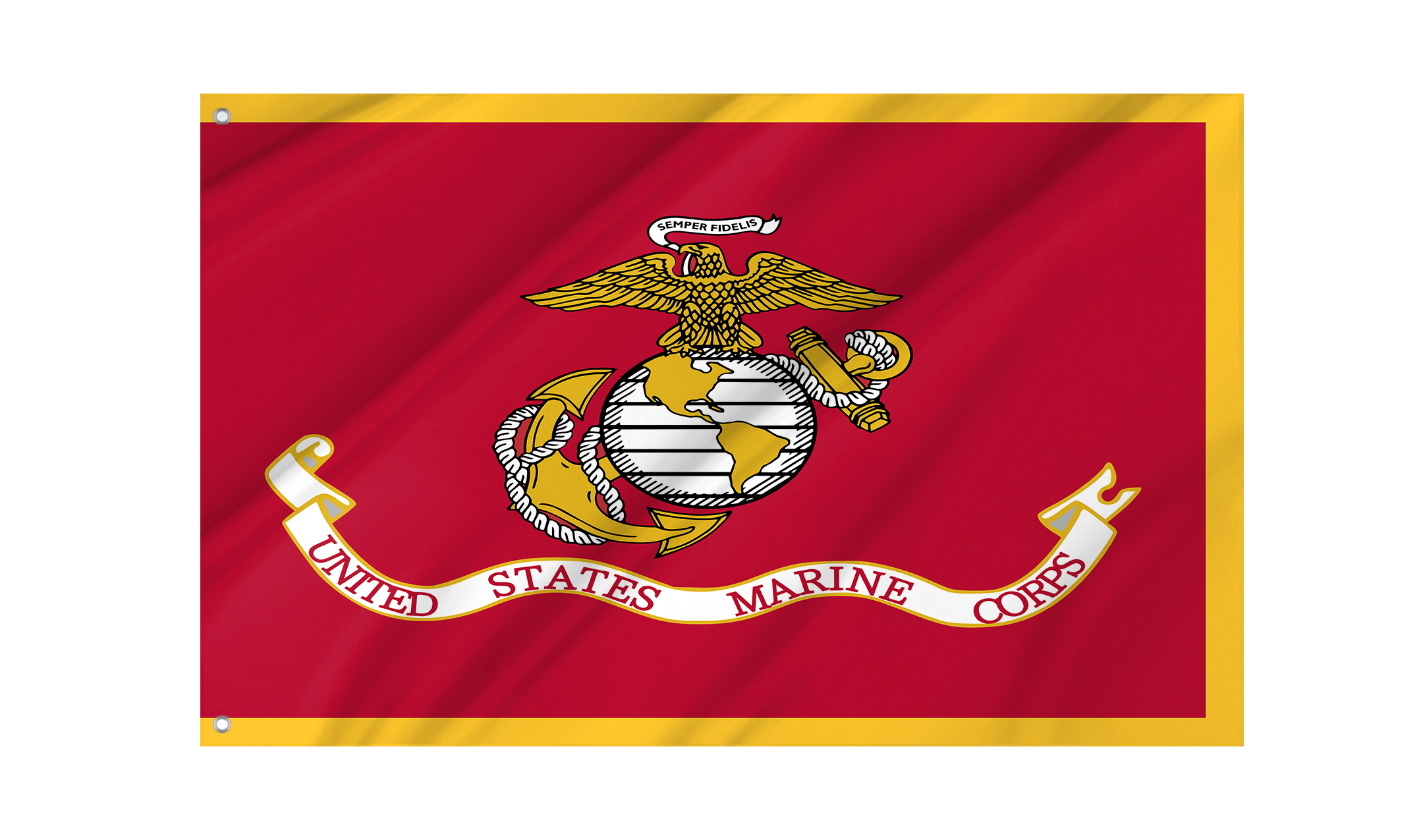 US Marine Corps USMC Flag for Indoor & Outdoor Use
