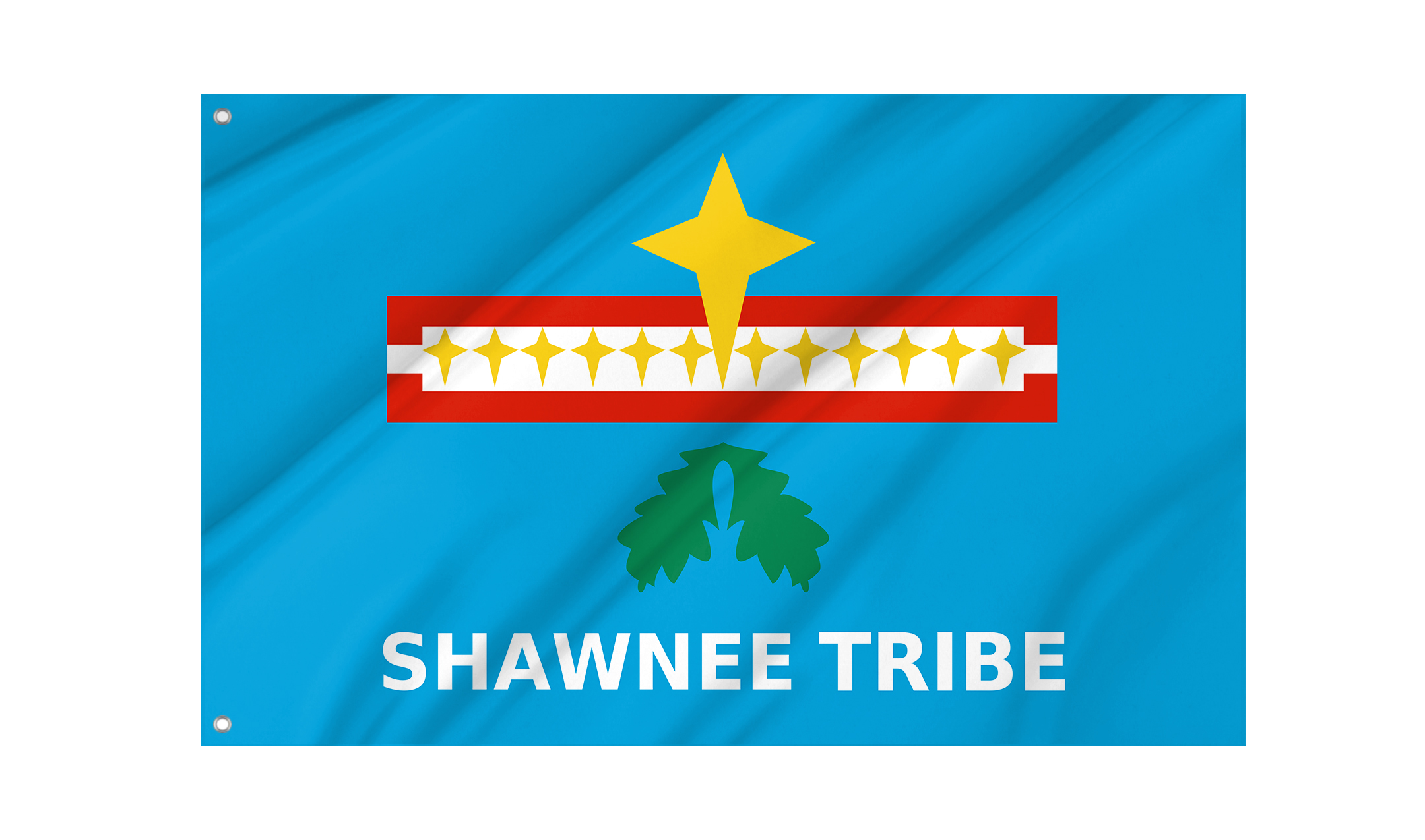 Shawnee Tribe of Oklahoma Flag for Indoor & Outdoor Use
