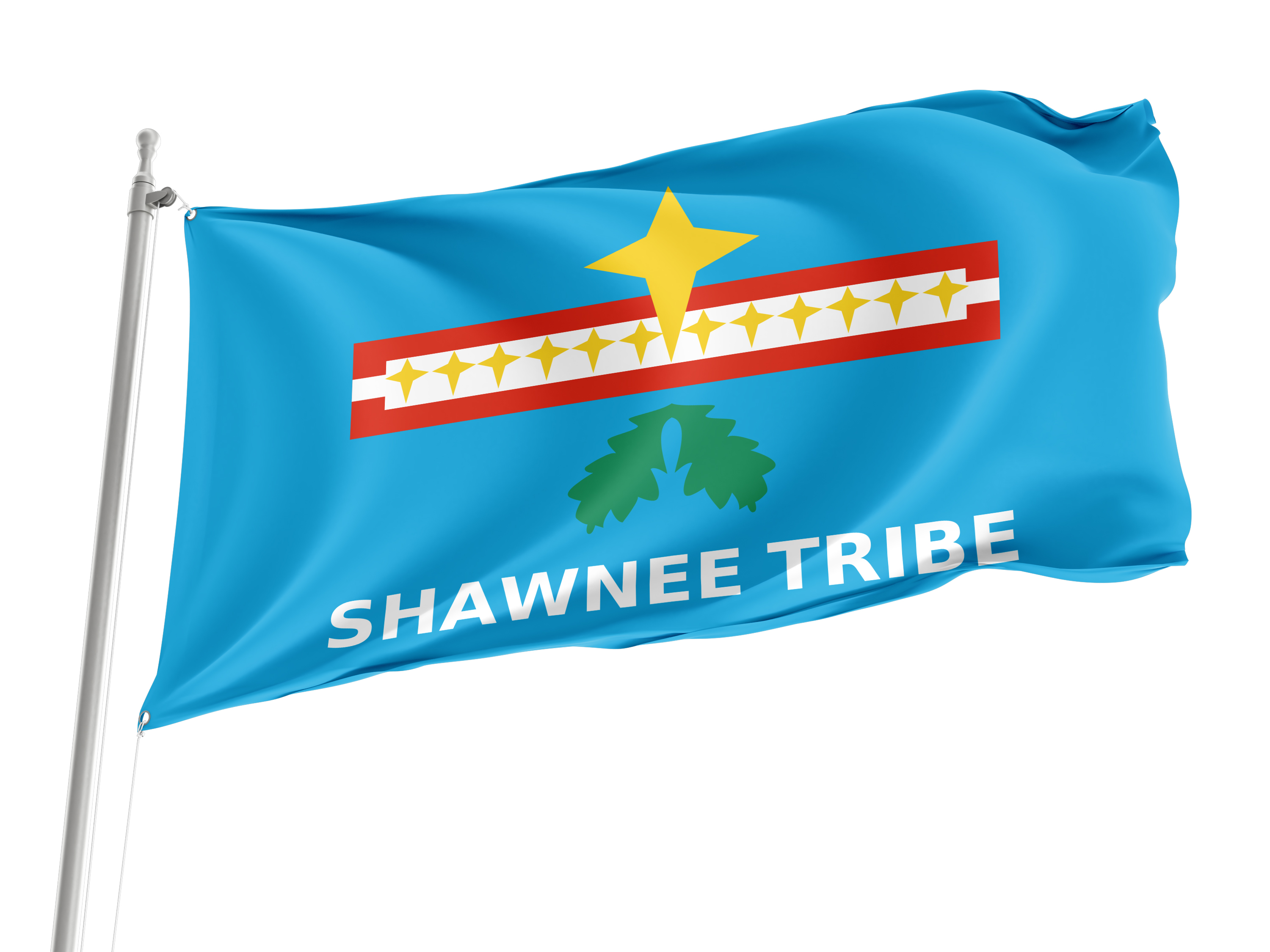 Shawnee Tribe of Oklahoma Flag for Indoor & Outdoor Use