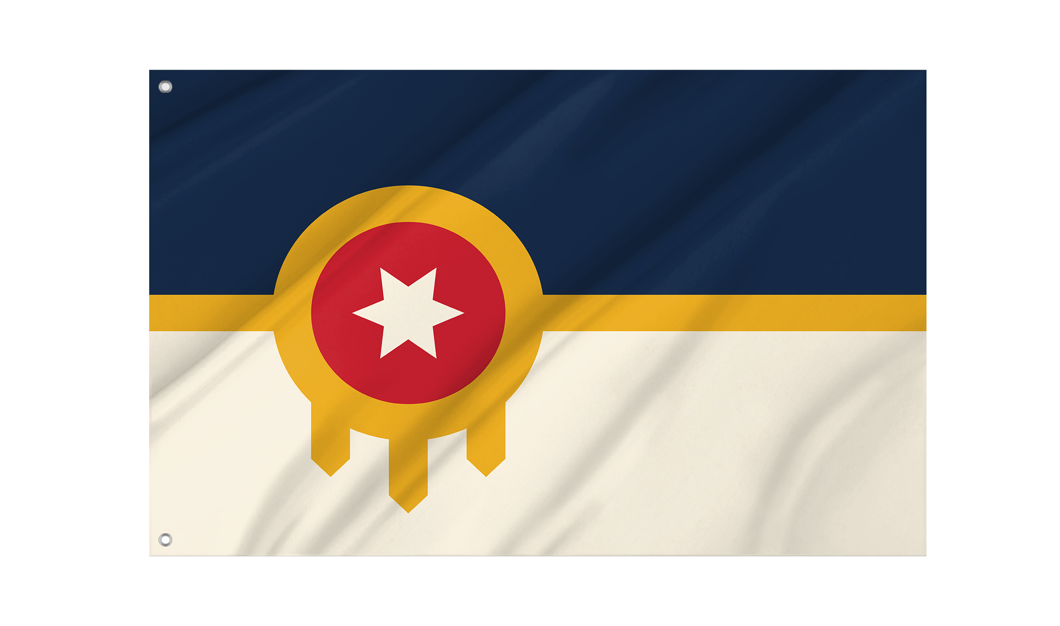 Tulsa Oklahoma 2018 Flag for Indoor & Outdoor Use