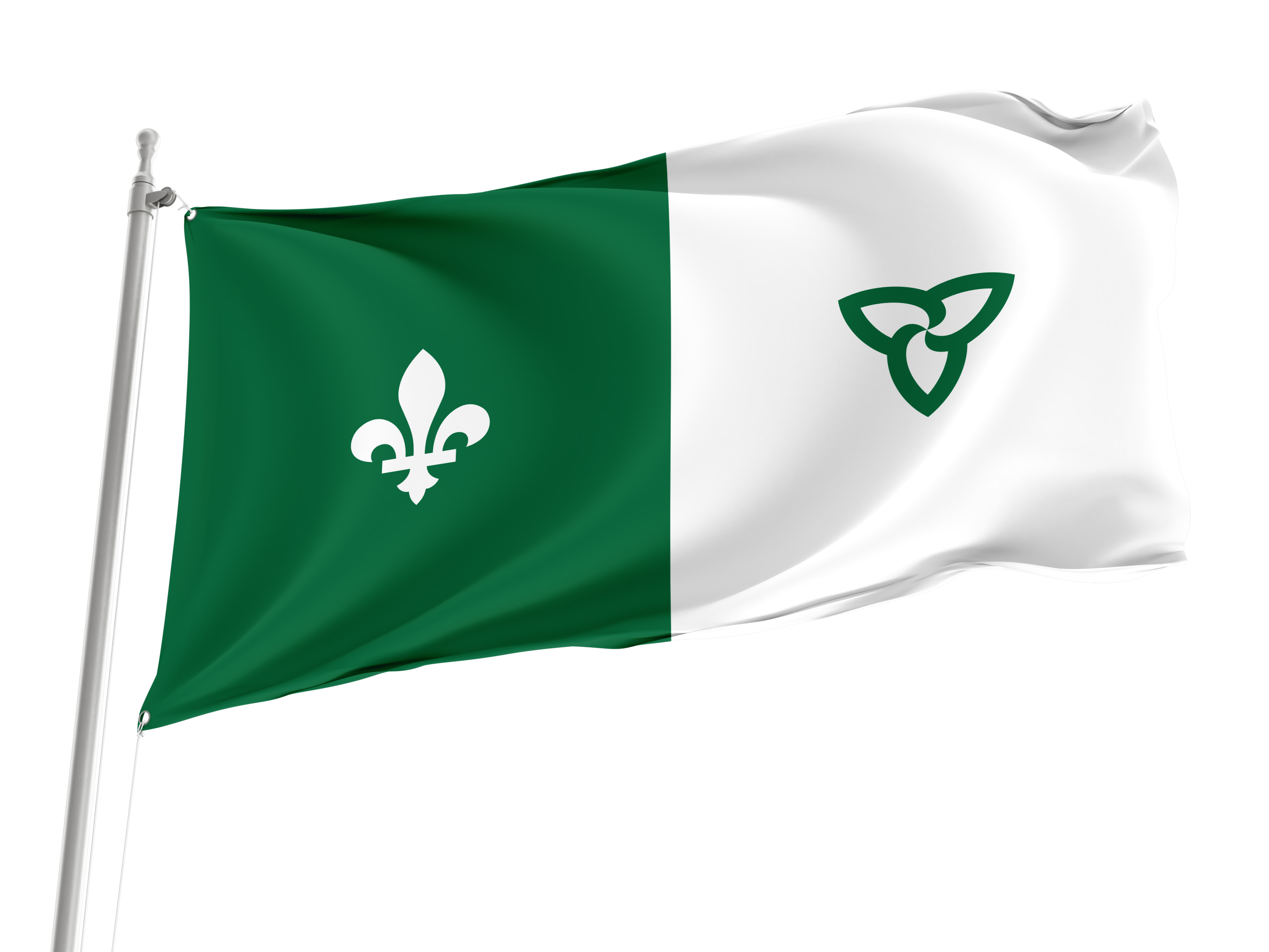 Franco Ontarian Flag for Indoor & Outdoor Use