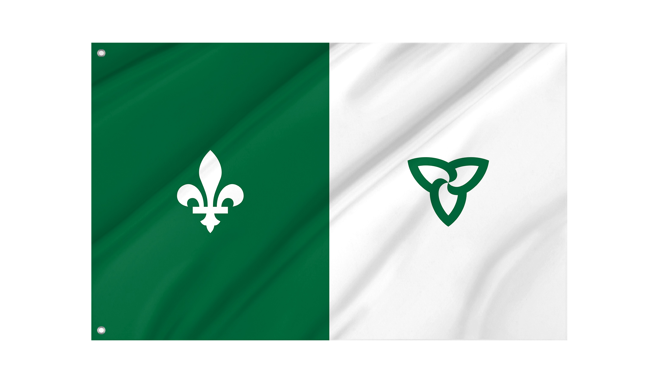 Franco Ontarian Flag for Indoor & Outdoor Use