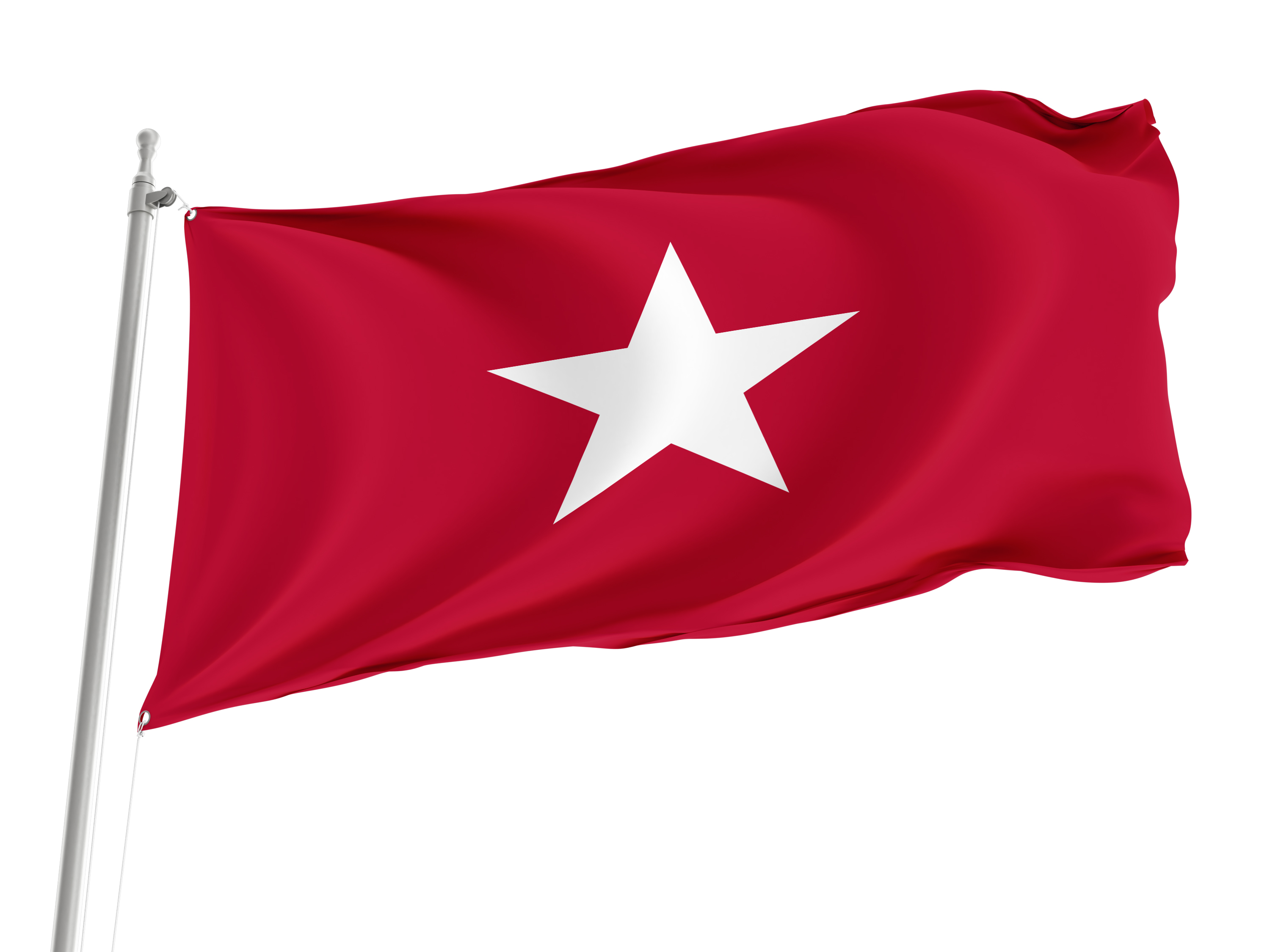 Jane Long Texas Republic 1819 Red Flag for Indoor & Outdoor Use