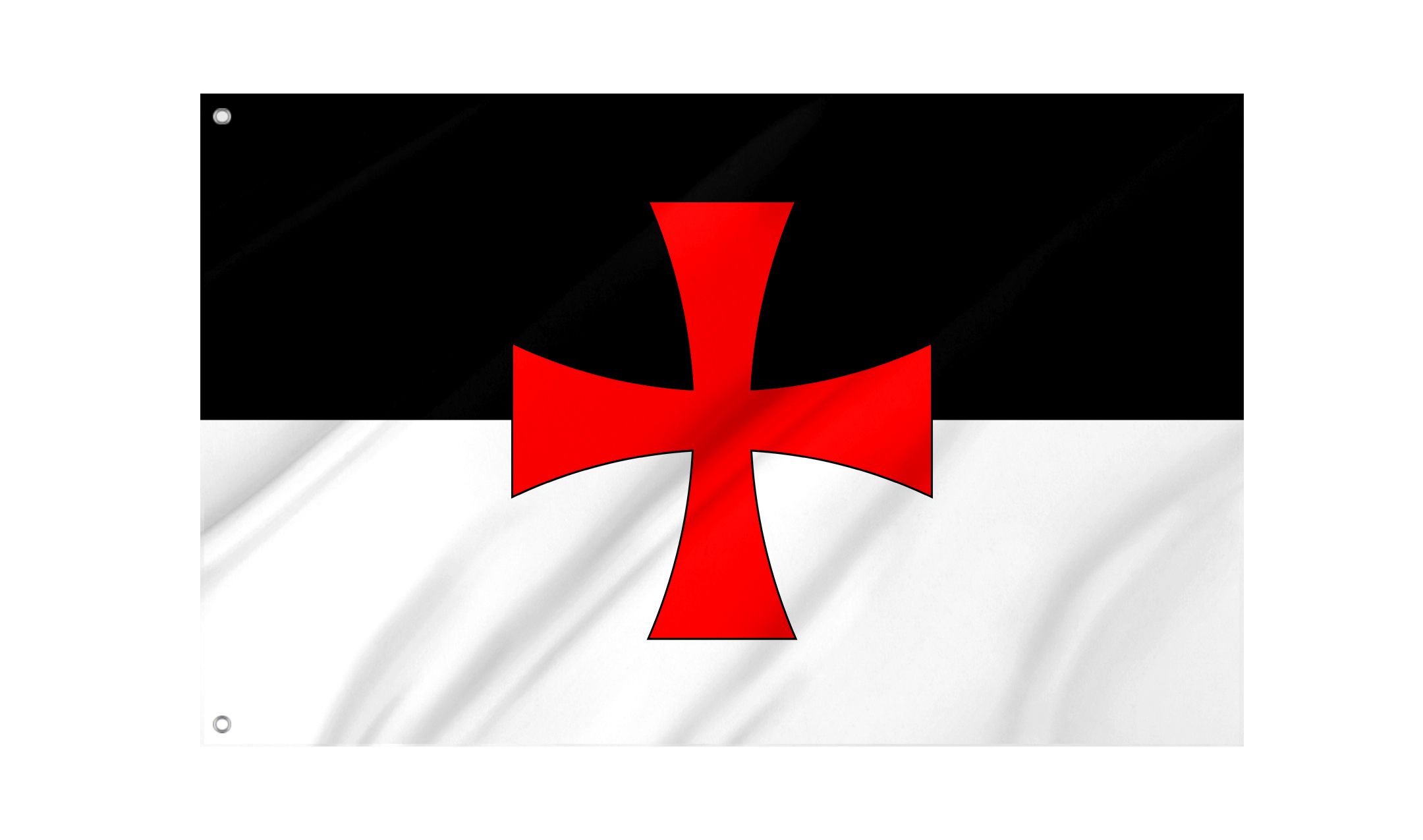 Knights Templar Battle Flag for Indoor & Outdoor Use