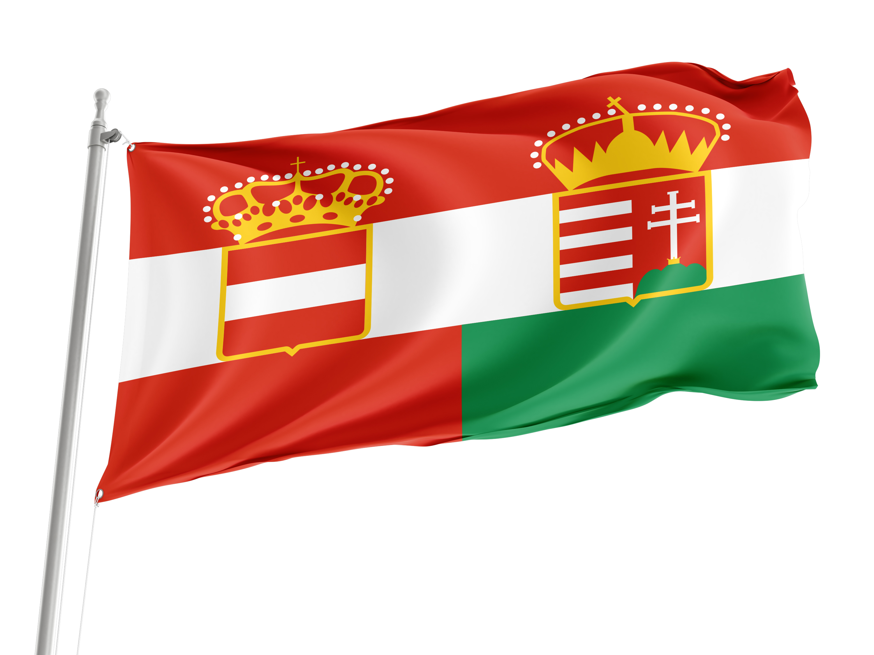 Austria Hungary Merchant Ensign 1869 to 1918 Flag for Indoor & Outdoor Use