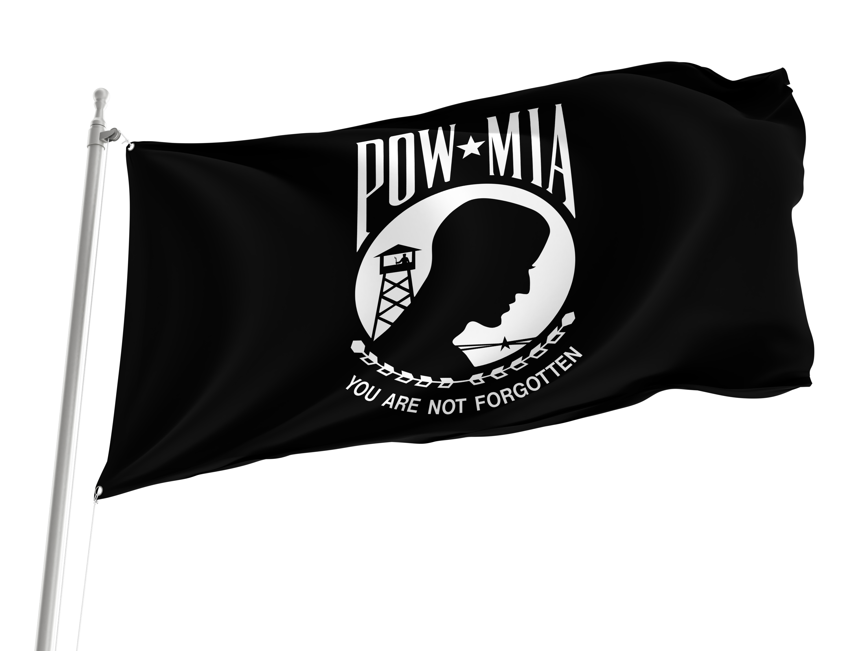 Pow Mia Flag for Indoor & Outdoor Use