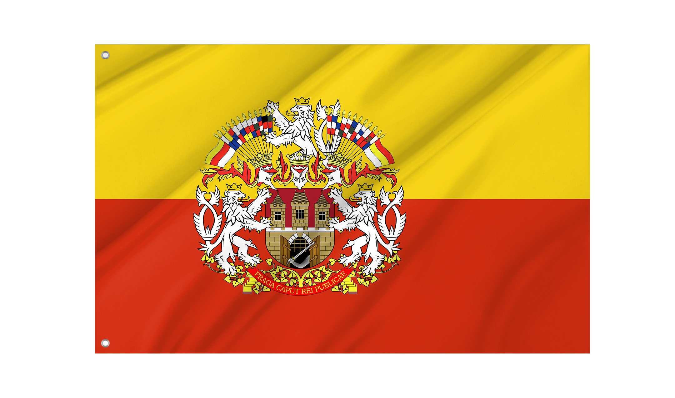 Prague Flag for Indoor & Outdoor Use