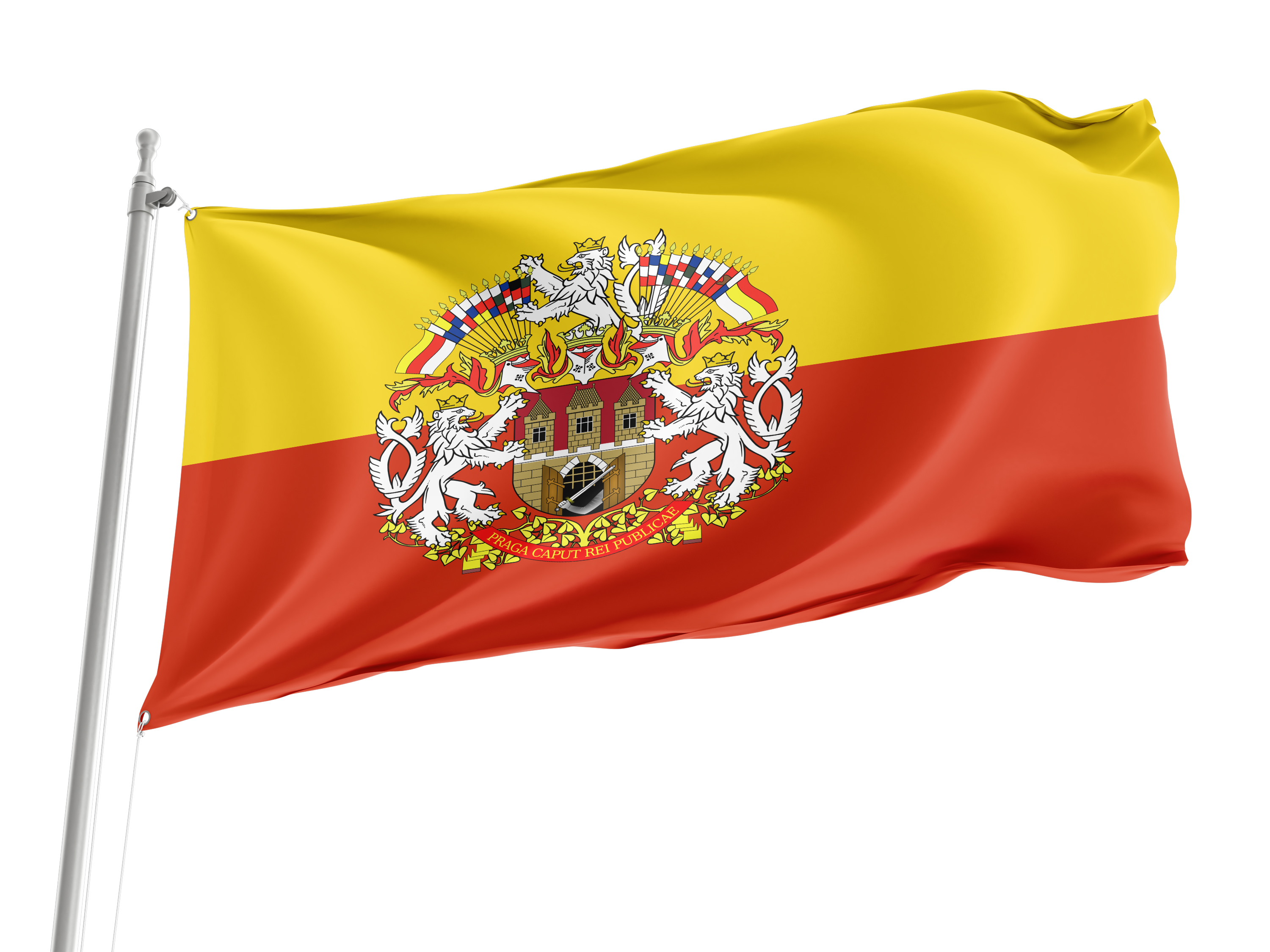 Prague Flag for Indoor & Outdoor Use