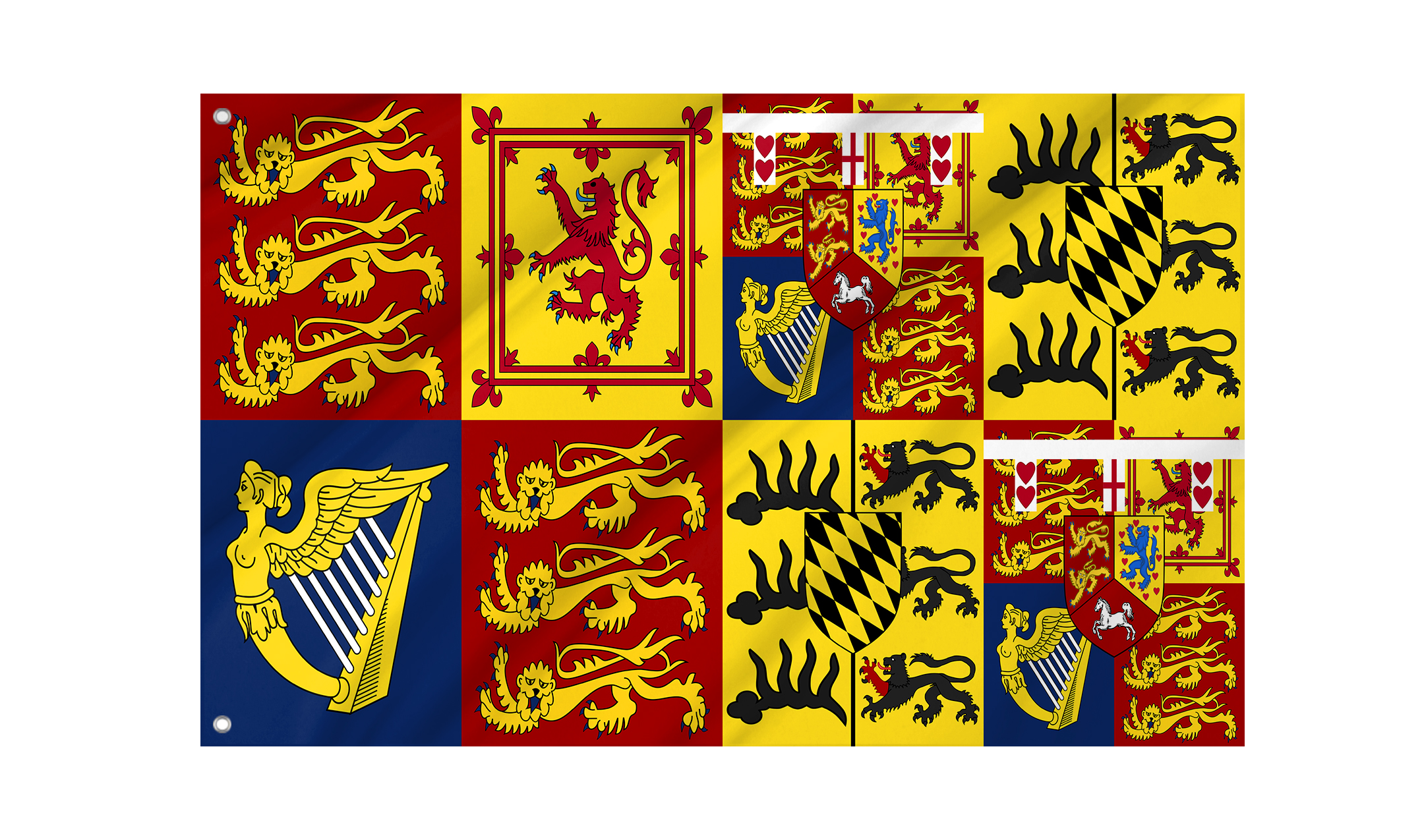 Royal Standard of Mary of Teck, Queen Consort Flag for Indoor & Outdoor Use