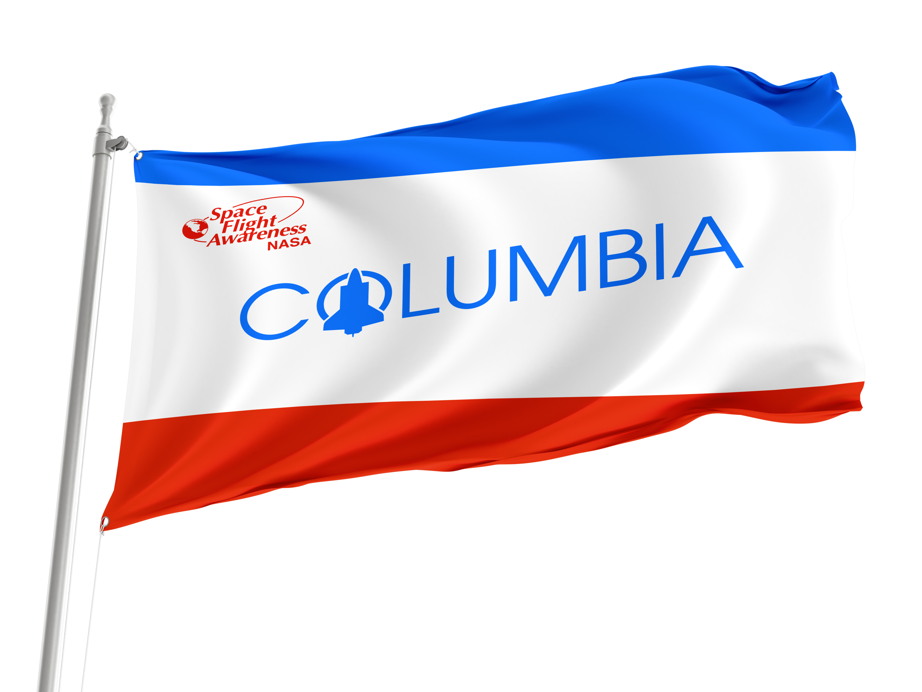 Space Shuttle Columbia Flag for Indoor & Outdoor Use