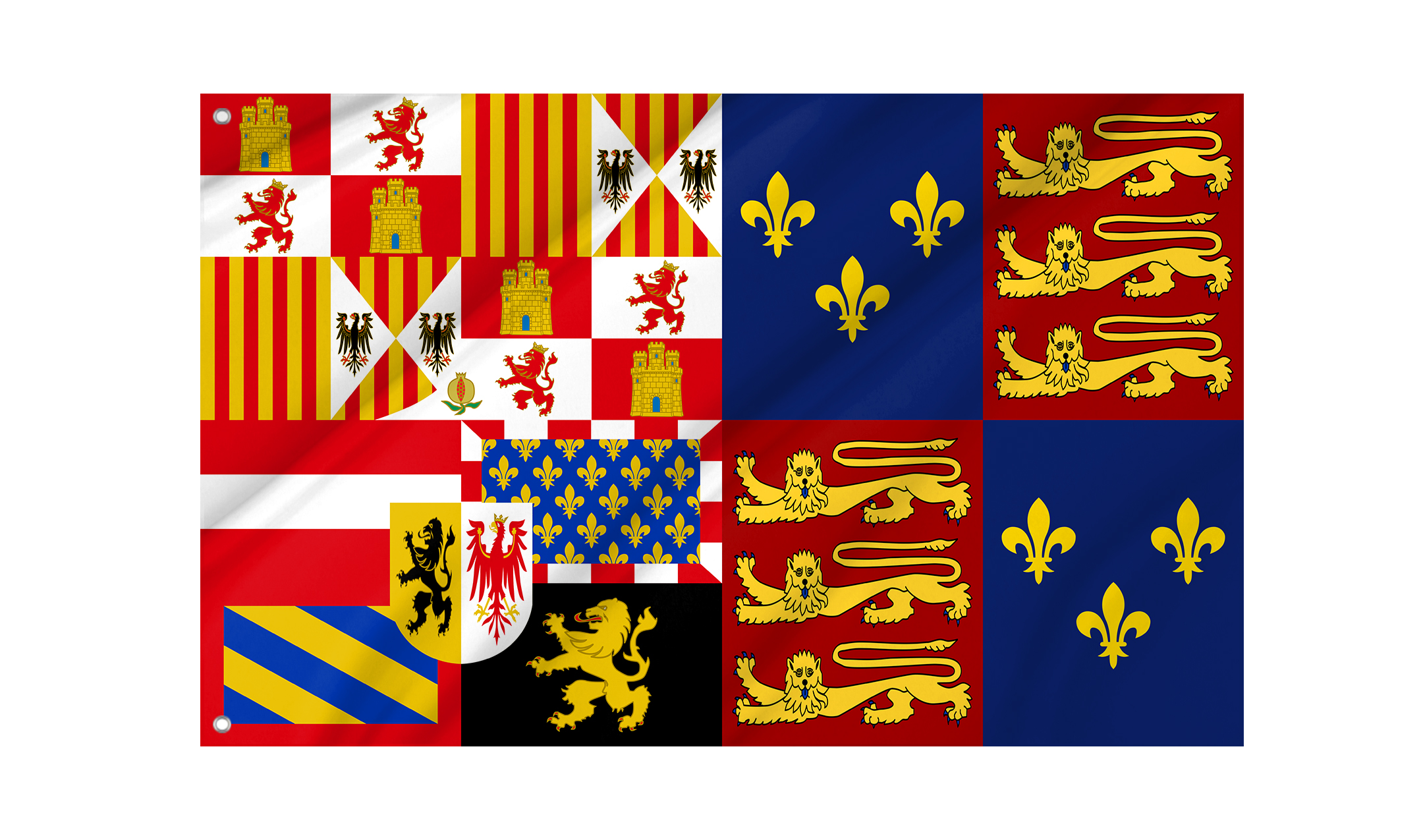 Standard of Philip of Austria as Prince of Asturias and King Consort of England (1554–1556) Flag