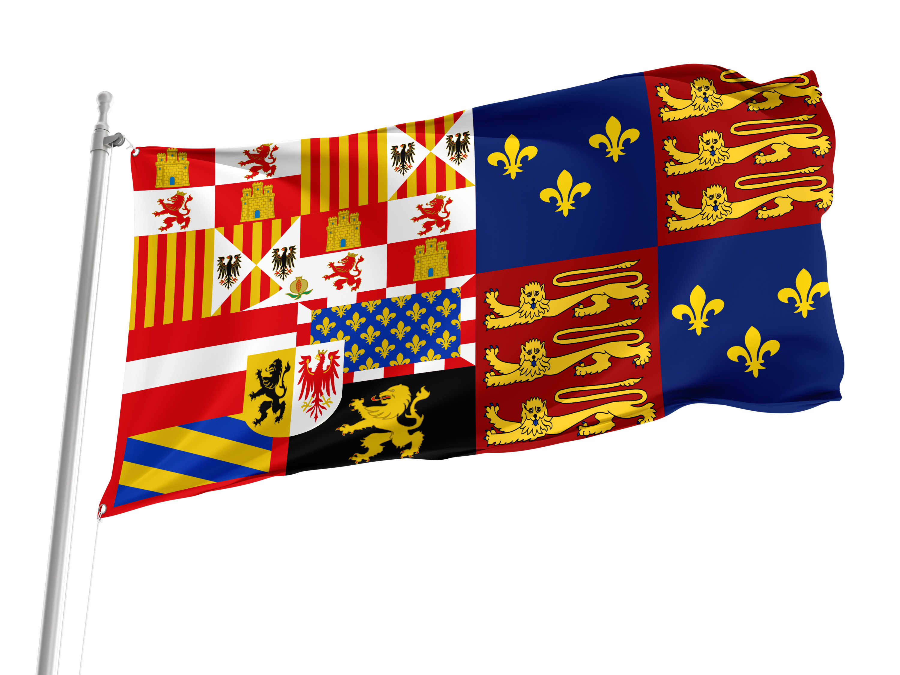 Standard of Philip of Austria as Prince of Asturias and King Consort of England (1554–1556) Flag