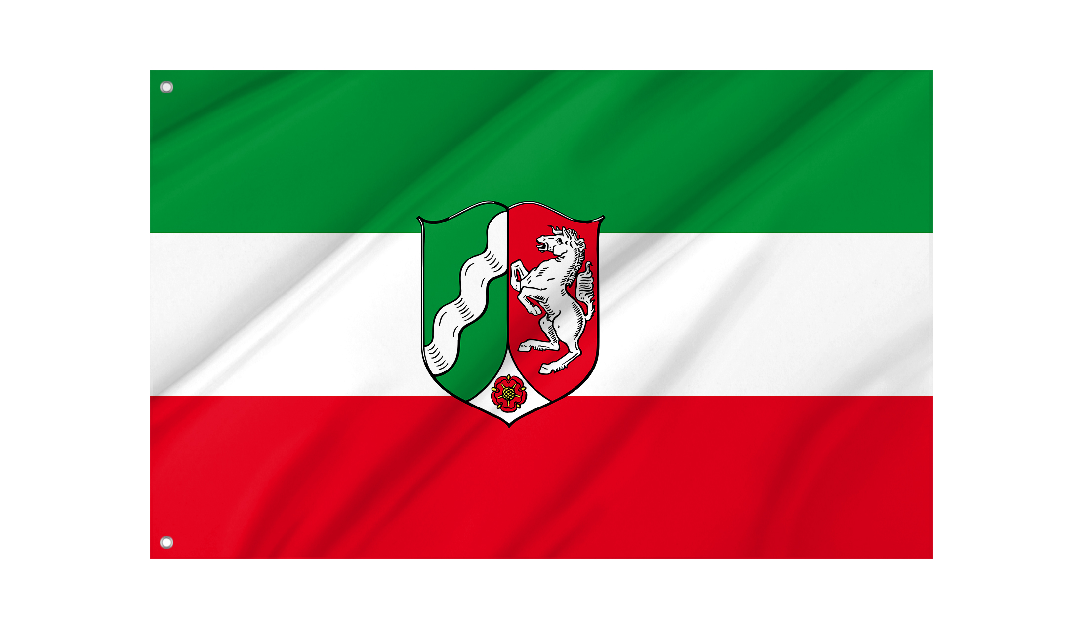 State Service Flag of North Rhine-Westphalia, Patriotic Flags, Unique Design Print, Flags for Indoor & Outdoor Use