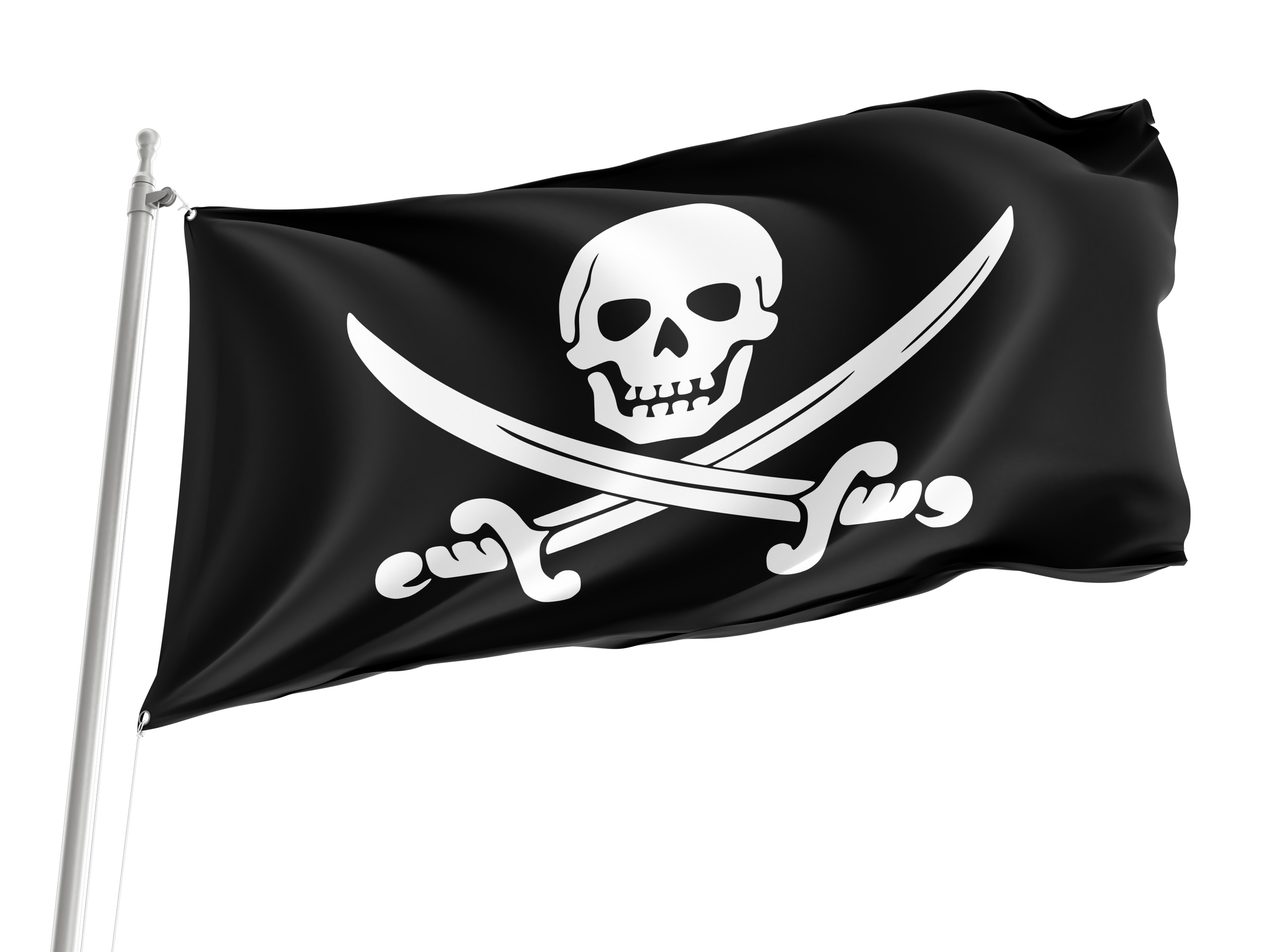 The Jolly Roger Flag of John Calico Jack Rackham
