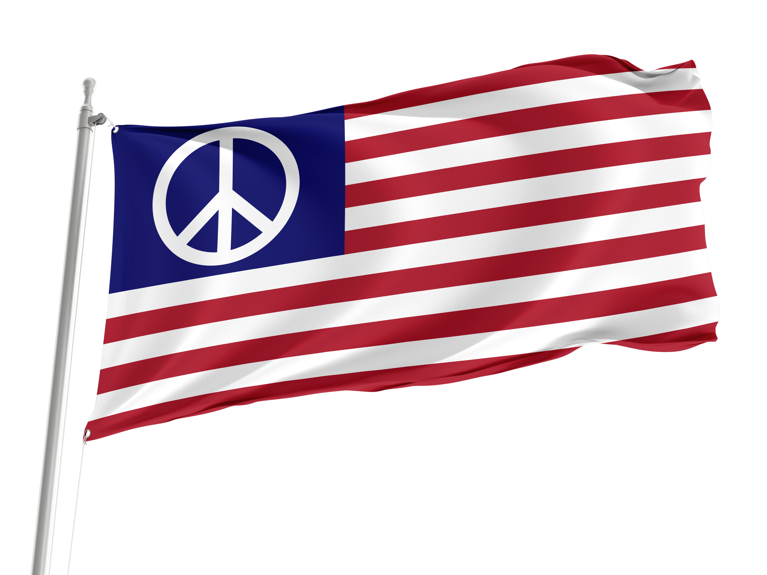 US Peace Flag for Indoor & Outdoor Use