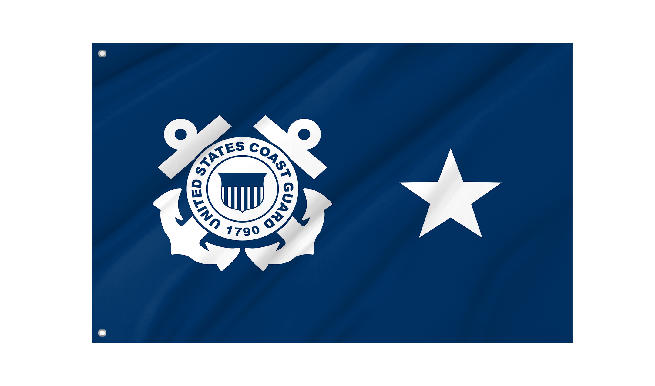 USCG Rear Admiral Flag for Indoor & Outdoor Use