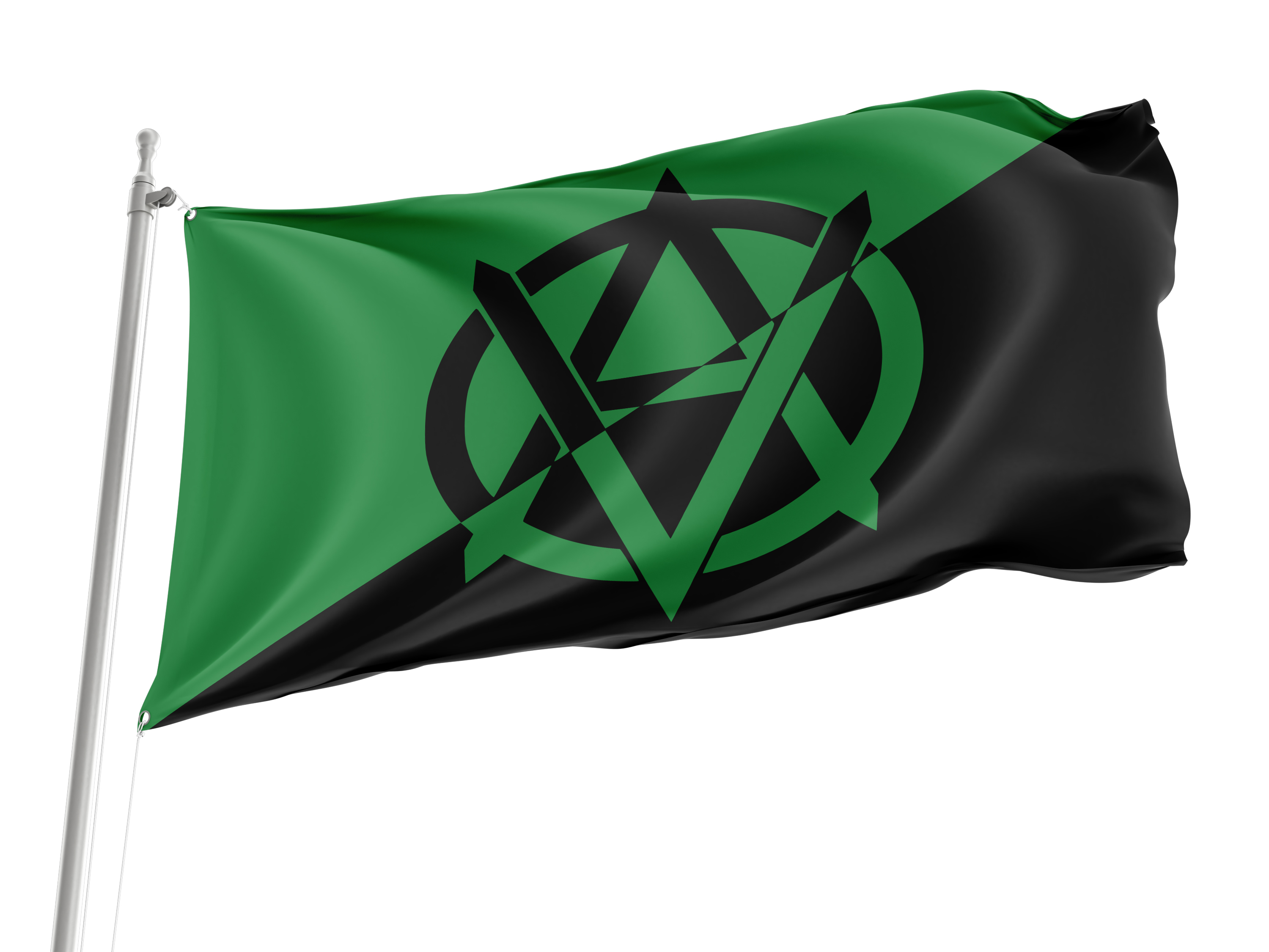 Veganarchist Flag for Indoor & Outdoor Use