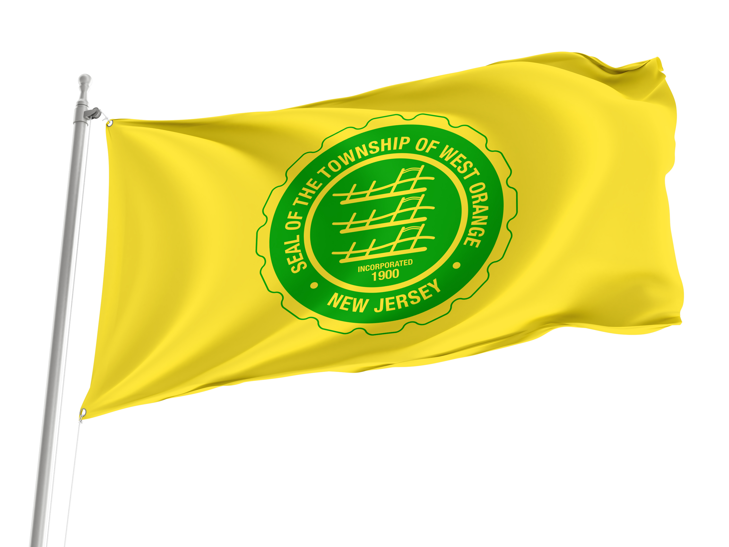 West Orange Flag for Indoor & Outdoor Use