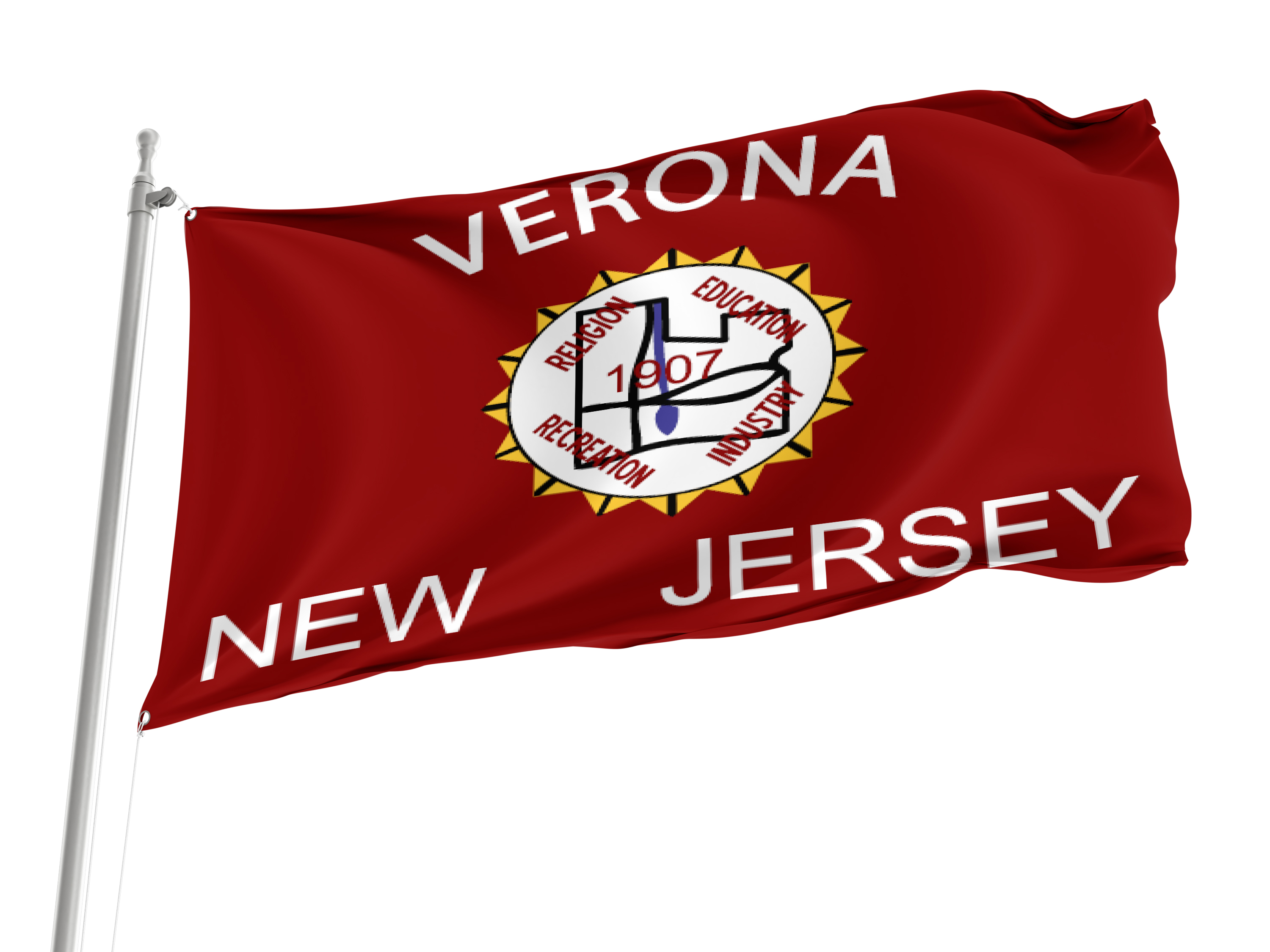 Verona, New Jersey Flag for Indoor & Outdoor Use