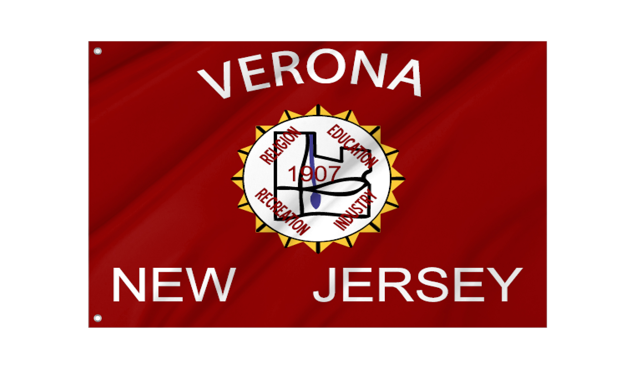 Verona, New Jersey Flag for Indoor & Outdoor Use