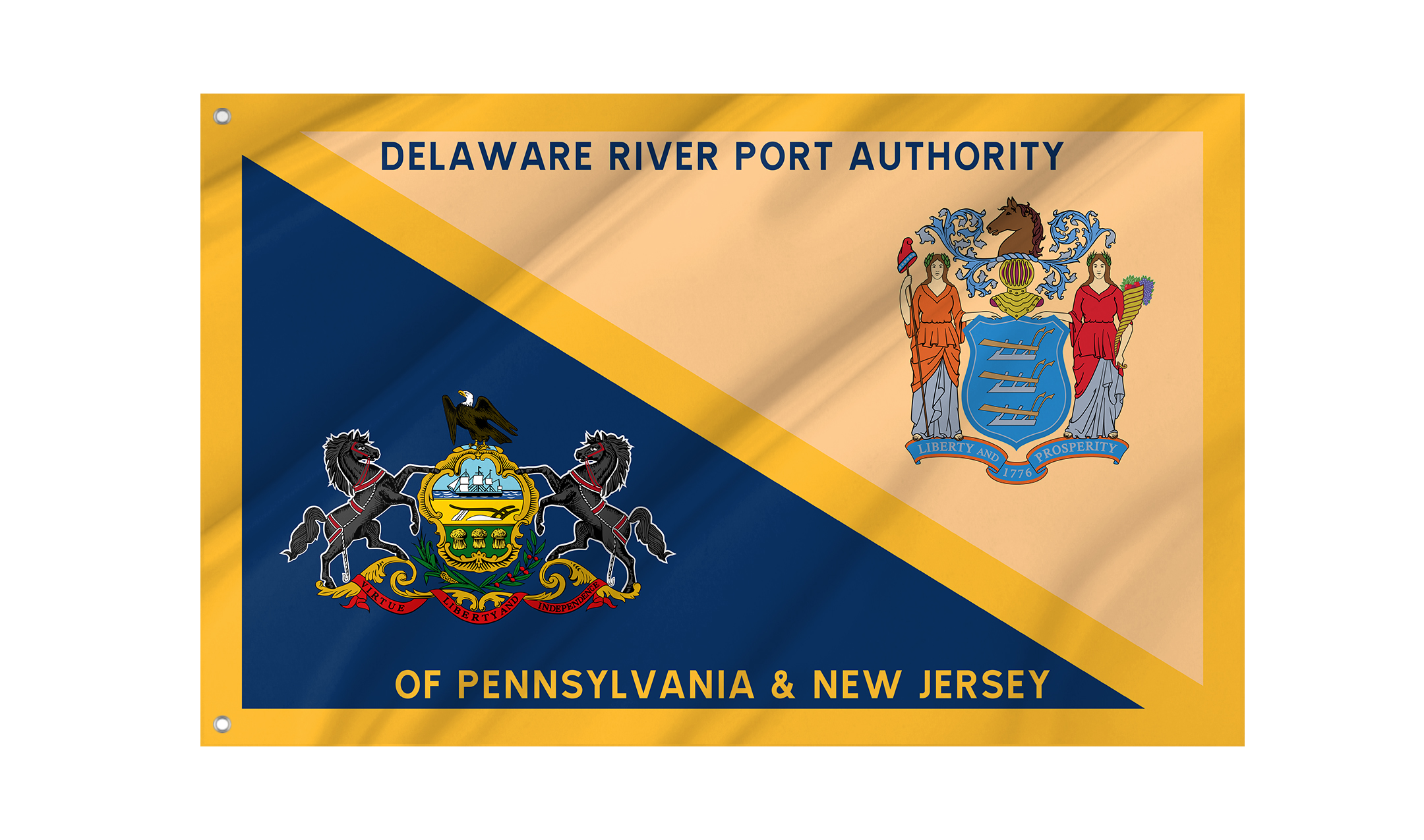 Delaware River Port Authority of Pennsylvania and New Jersey Flag for Indoor & Outdoor Use