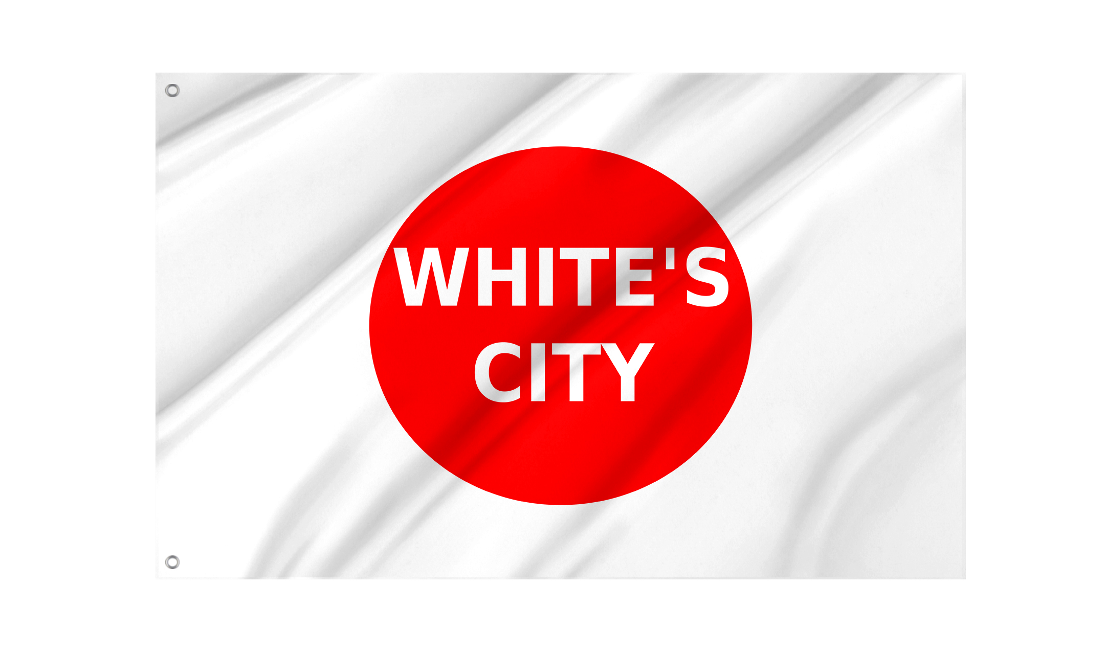 White's City Flag for Indoor & Outdoor Use