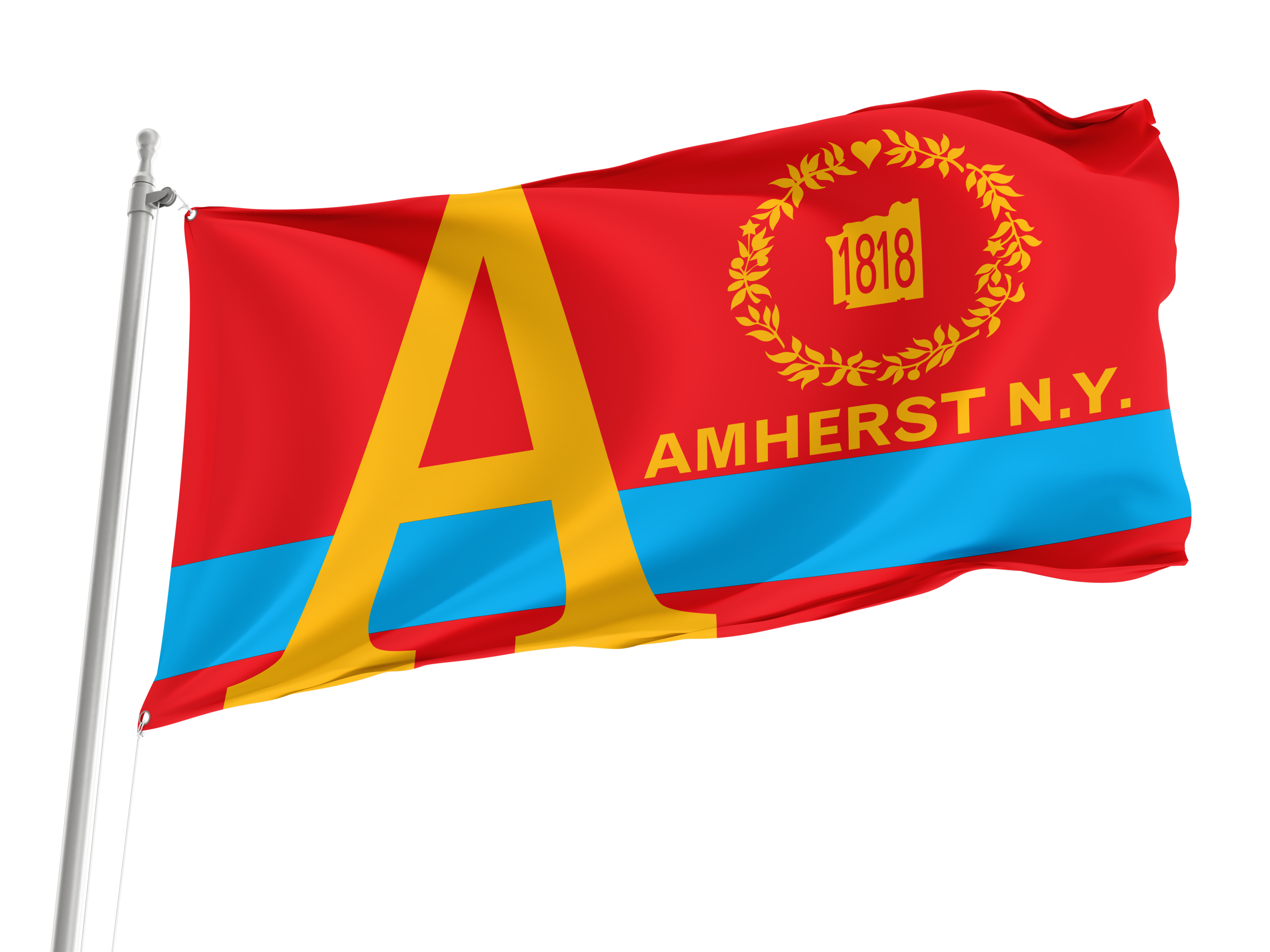 Amherst Flag for Indoor & Outdoor Use