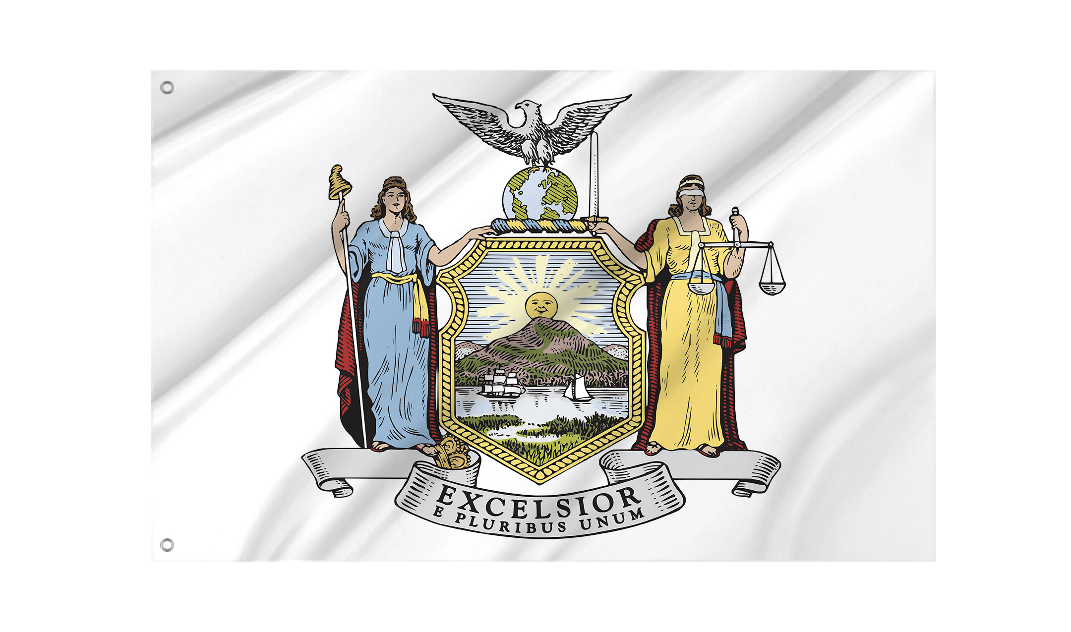 Coat of arms of New York Flag for Indoor & Outdoor Use