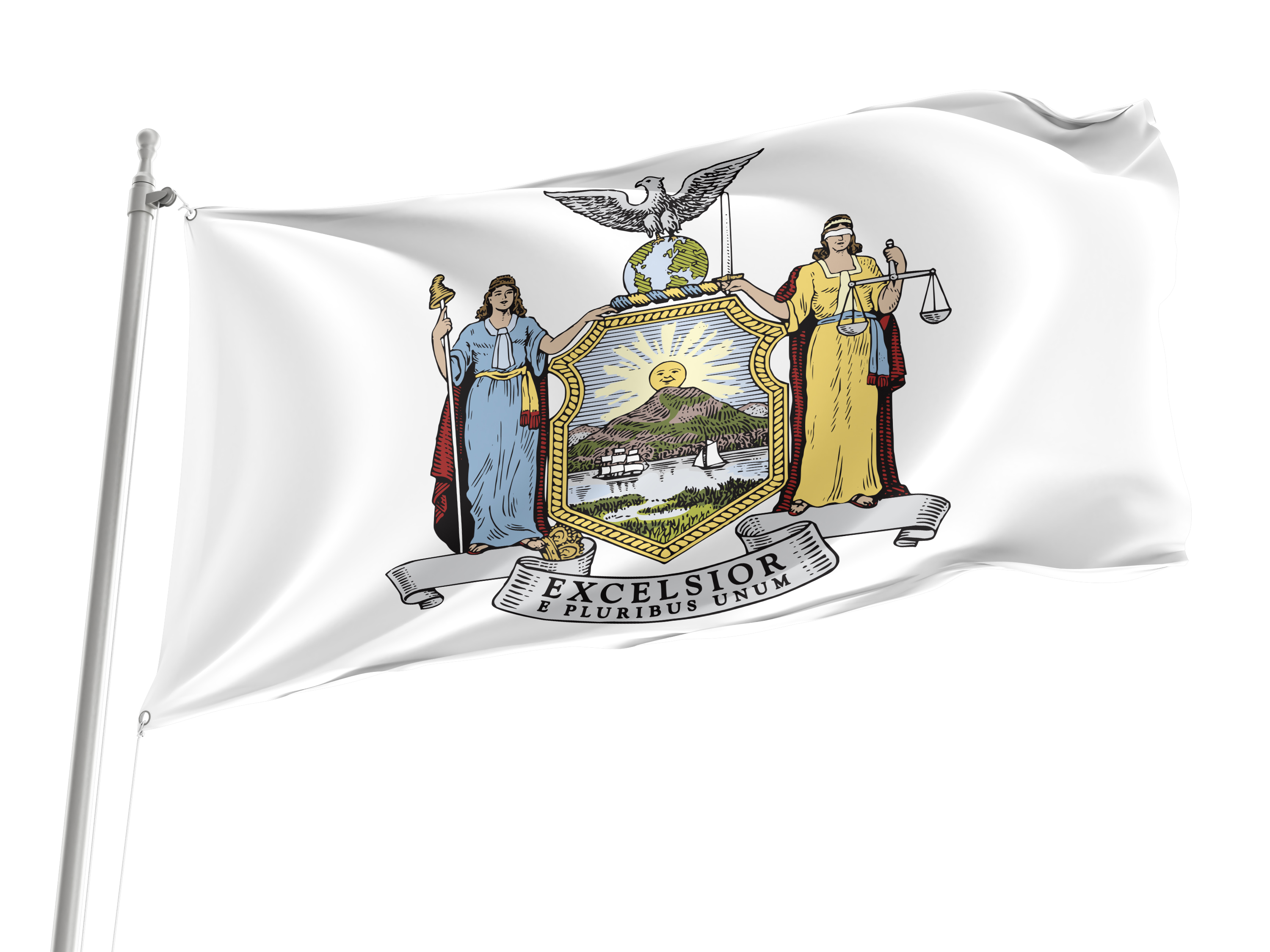 Coat of arms of New York Flag for Indoor & Outdoor Use