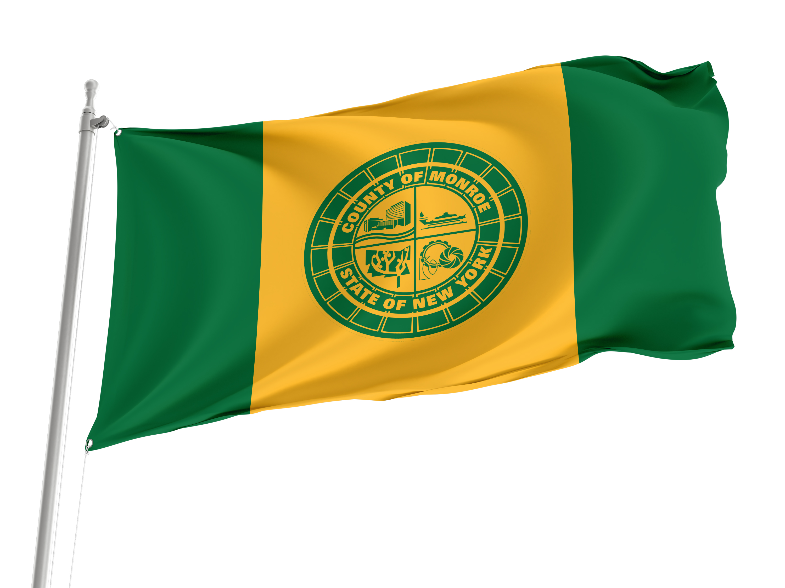 Monroe County Flag for Indoor & Outdoor Use