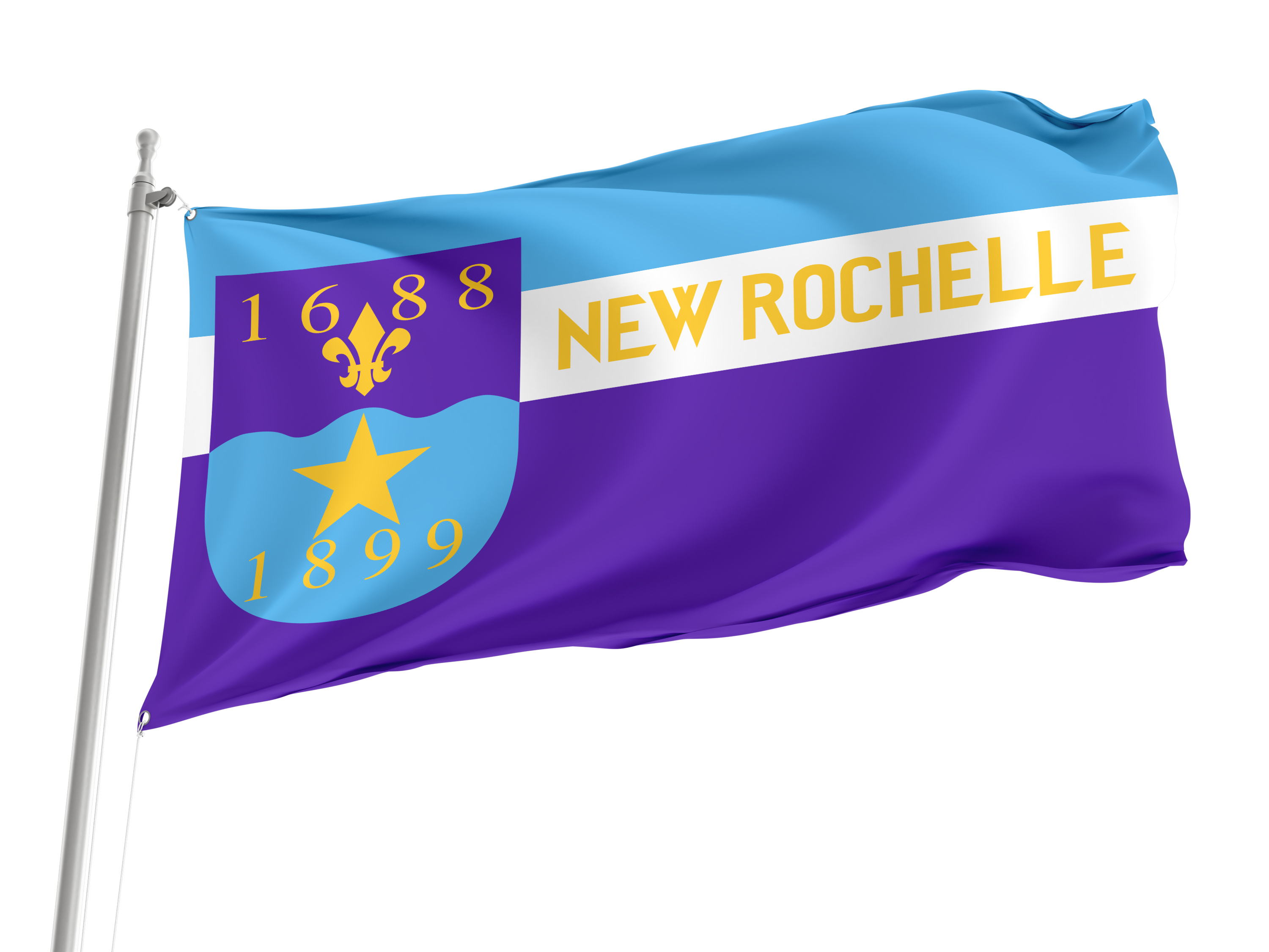 New Rochelle Flag for Indoor & Outdoor Use