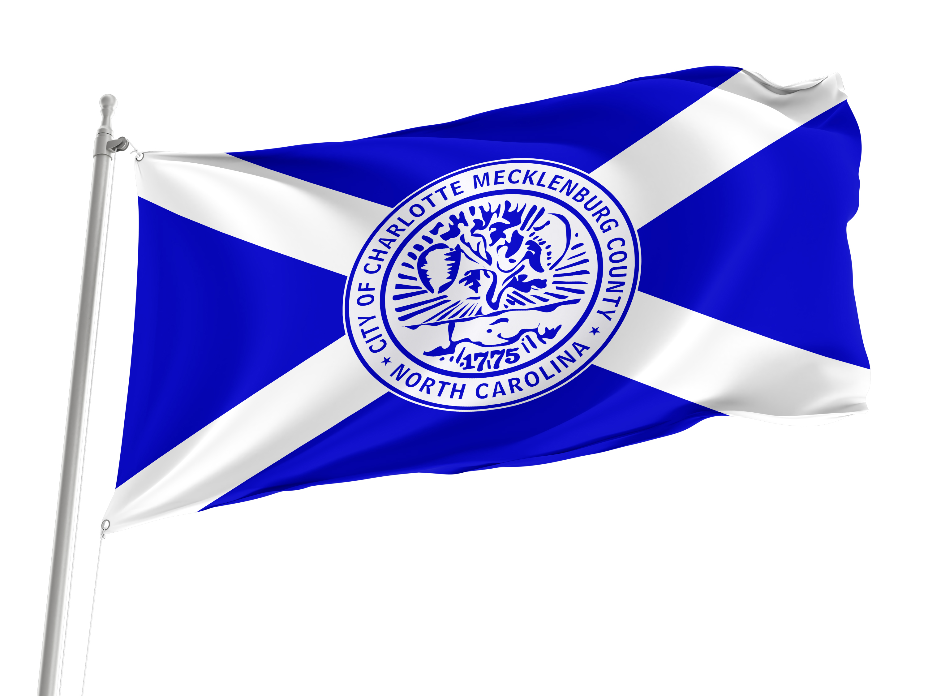 Charlotte, North Carolina Flag for Indoor & Outdoor Use