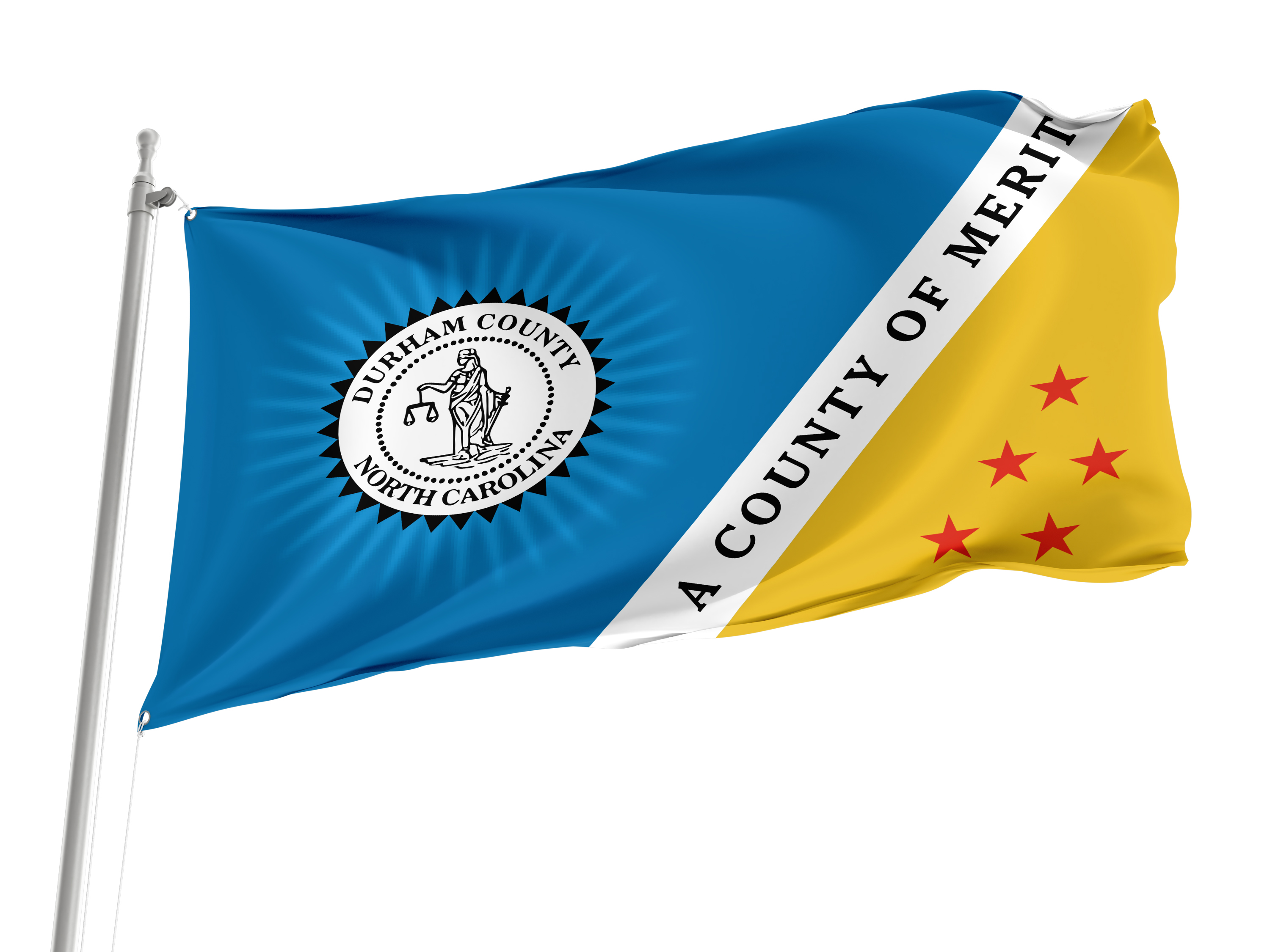 Durham County Flag for Indoor & Outdoor Use