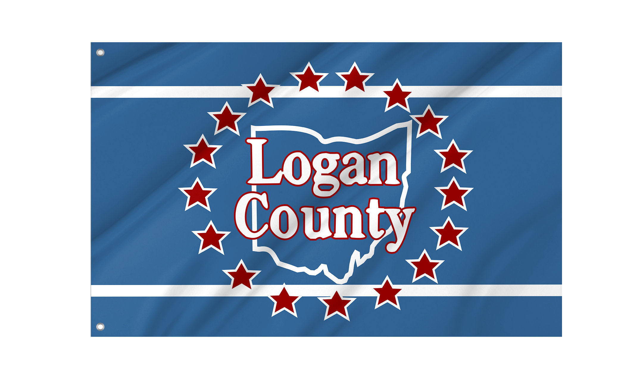 Logan County Flag for Indoor & Outdoor Use