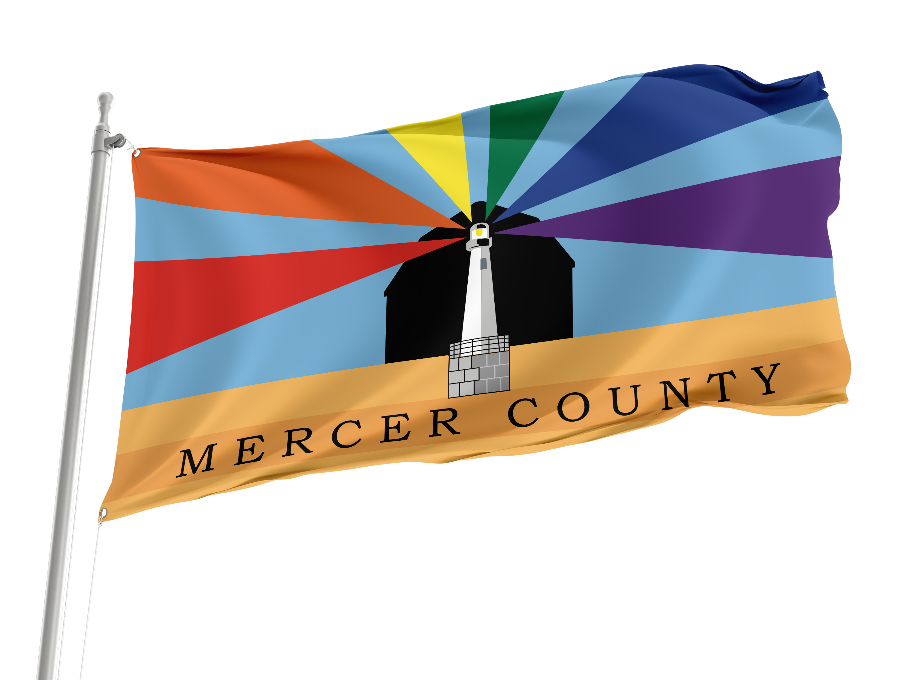 Mercer County Flag for Indoor & Outdoor Use