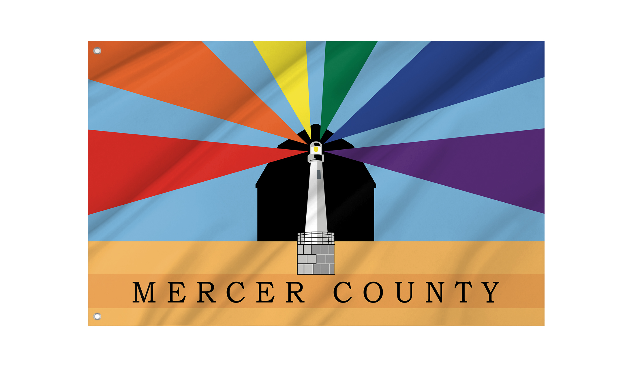 Mercer County Flag for Indoor & Outdoor Use