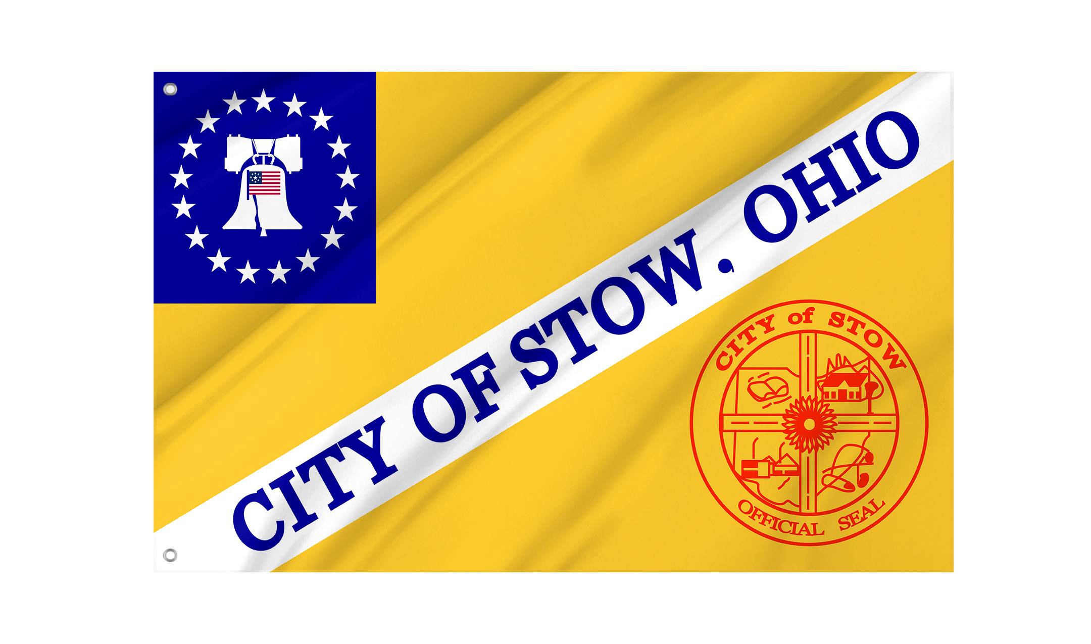 Stow City Flag for Indoor & Outdoor Use
