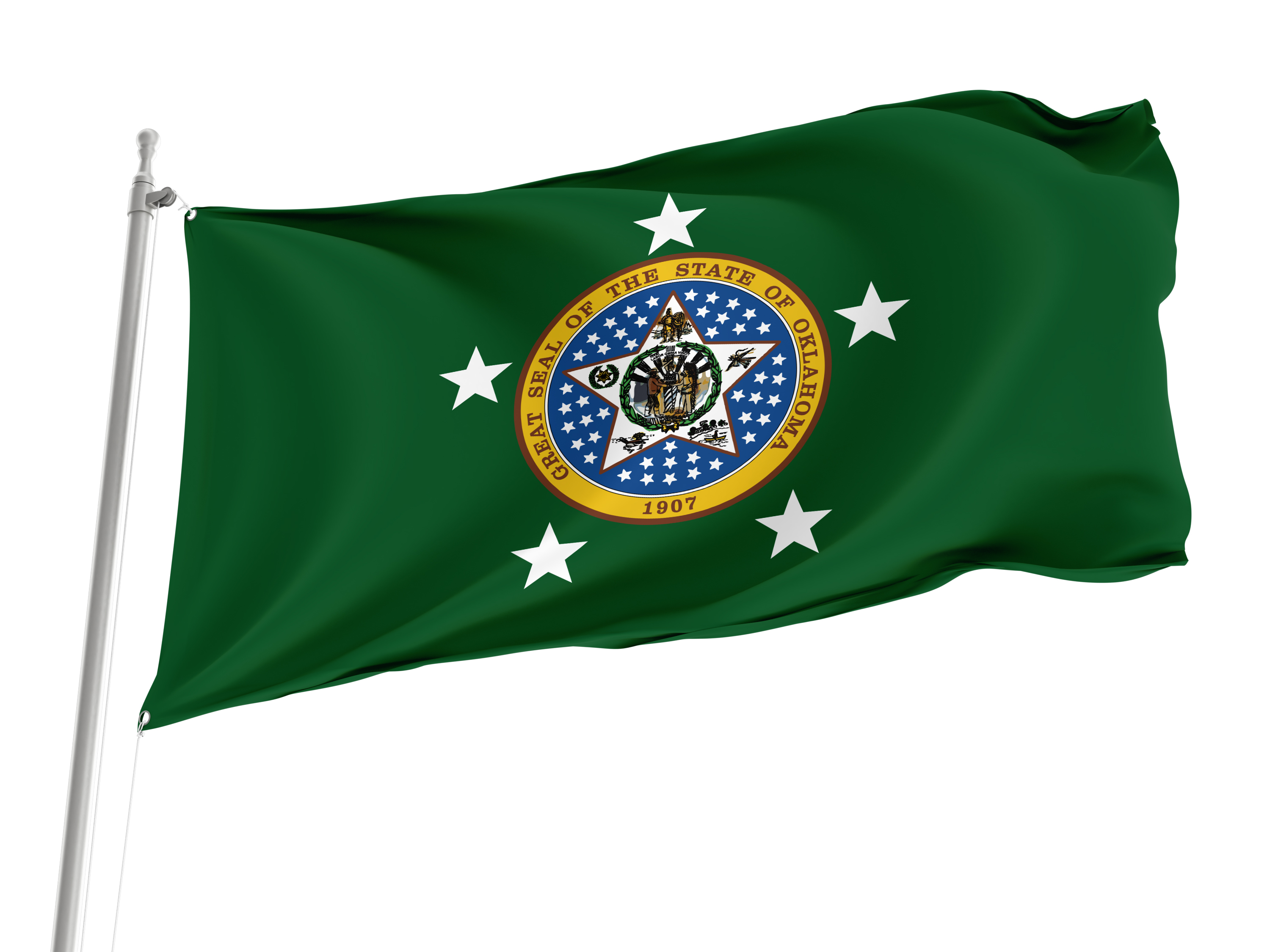Governor of Oklahoma Flag for Indoor & Outdoor Use