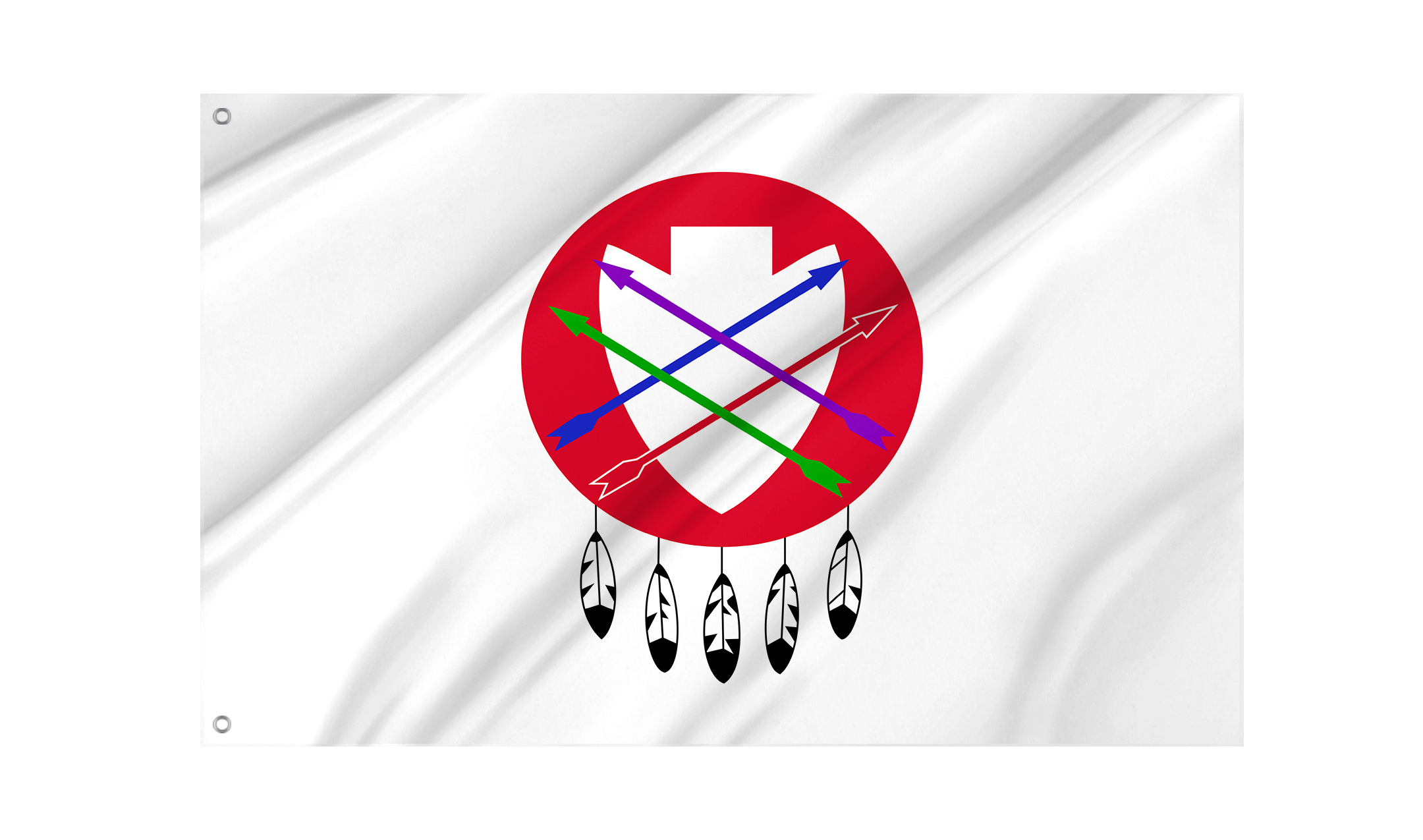 Peoria Indian Tribe of Oklahoma Flag for Indoor & Outdoor Use