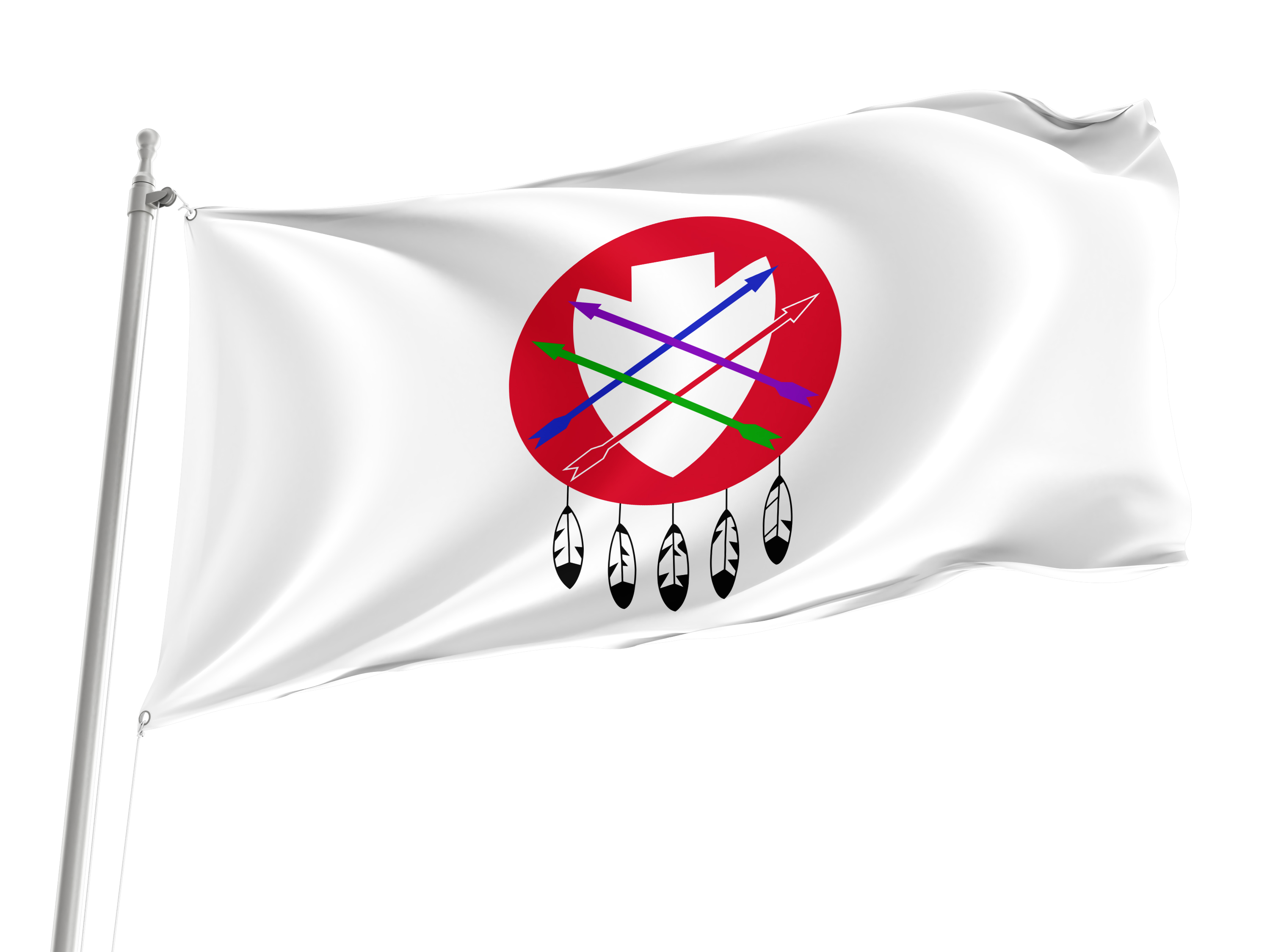 Peoria Indian Tribe of Oklahoma Flag for Indoor & Outdoor Use