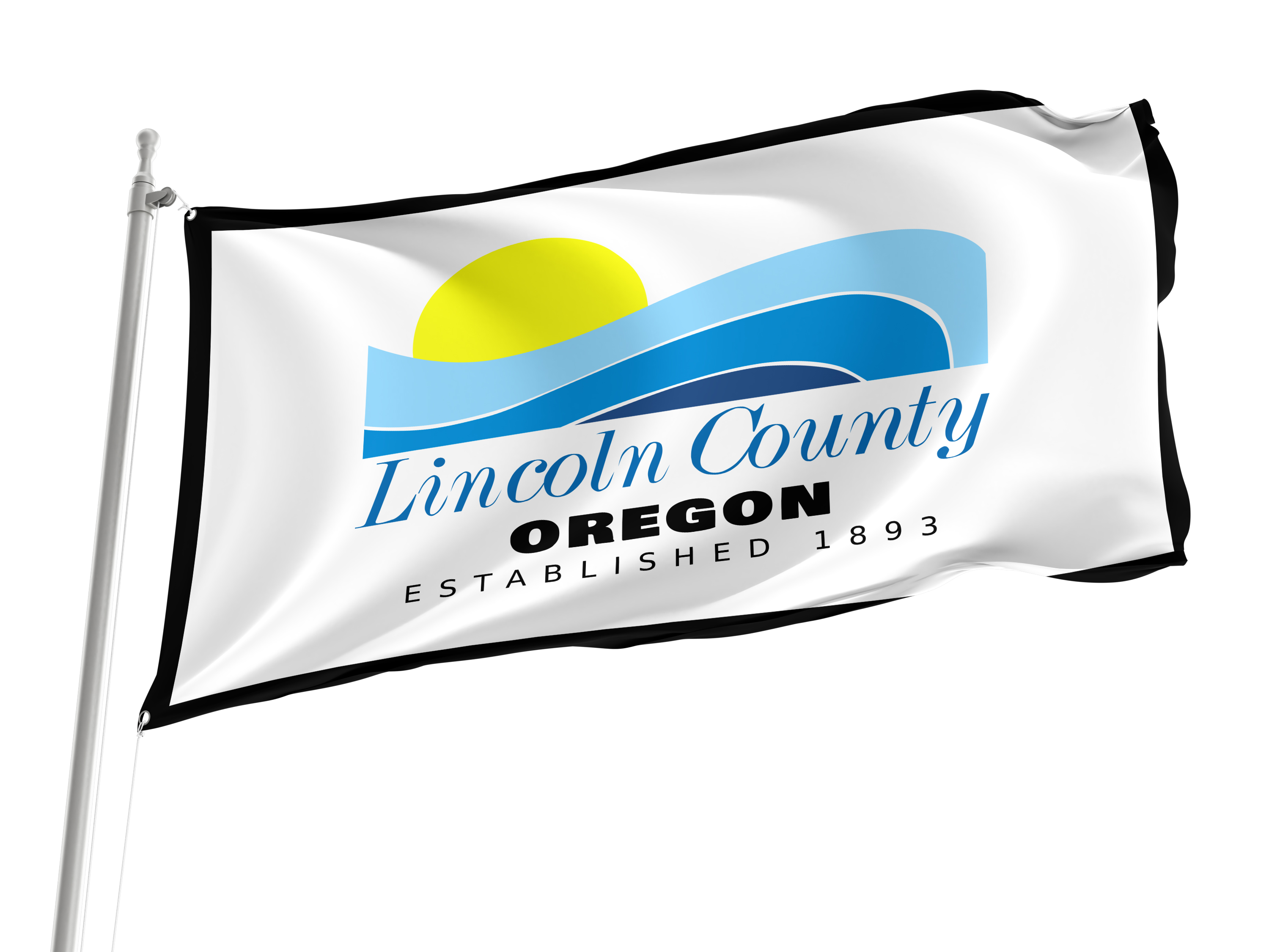 Lincoln County, Oregon Flag for Indoor & Outdoor Use