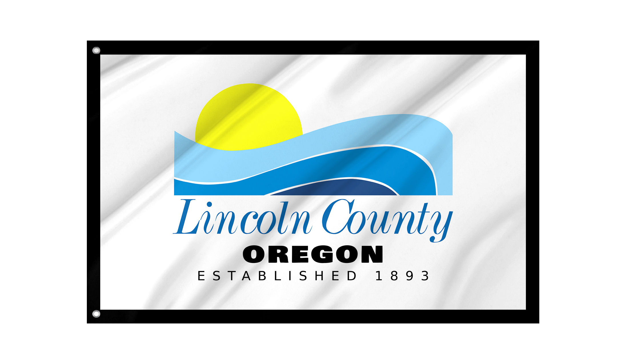 Lincoln County, Oregon Flag for Indoor & Outdoor Use