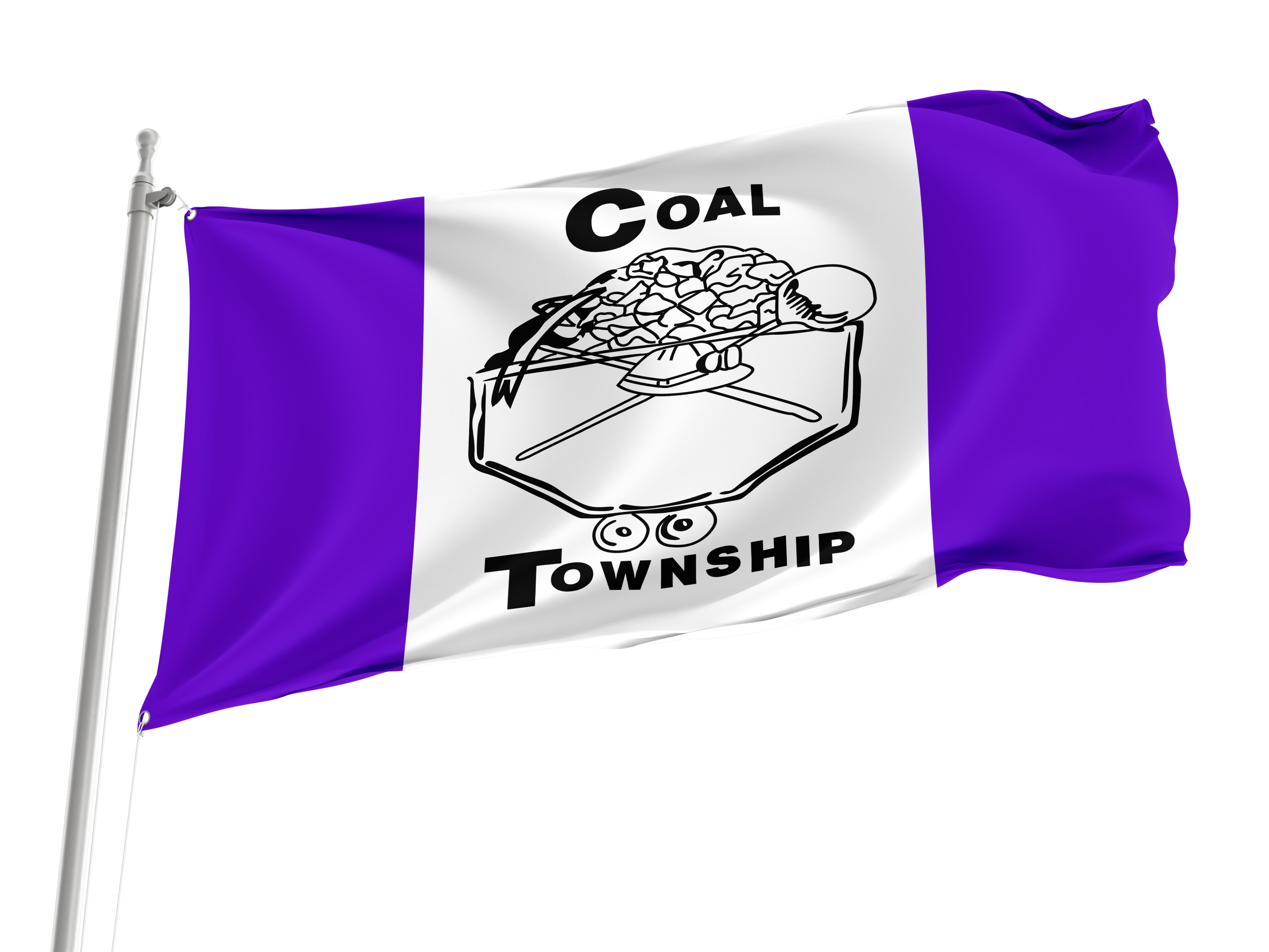 Coal Township Flag for Indoor & Outdoor Use