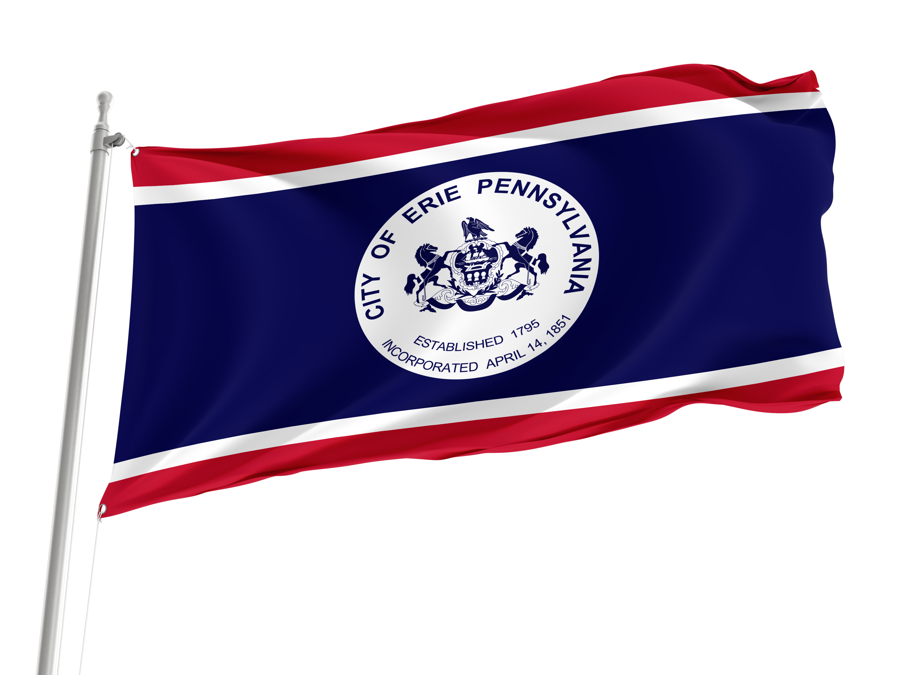 Erie Flag for Indoor & Outdoor Use