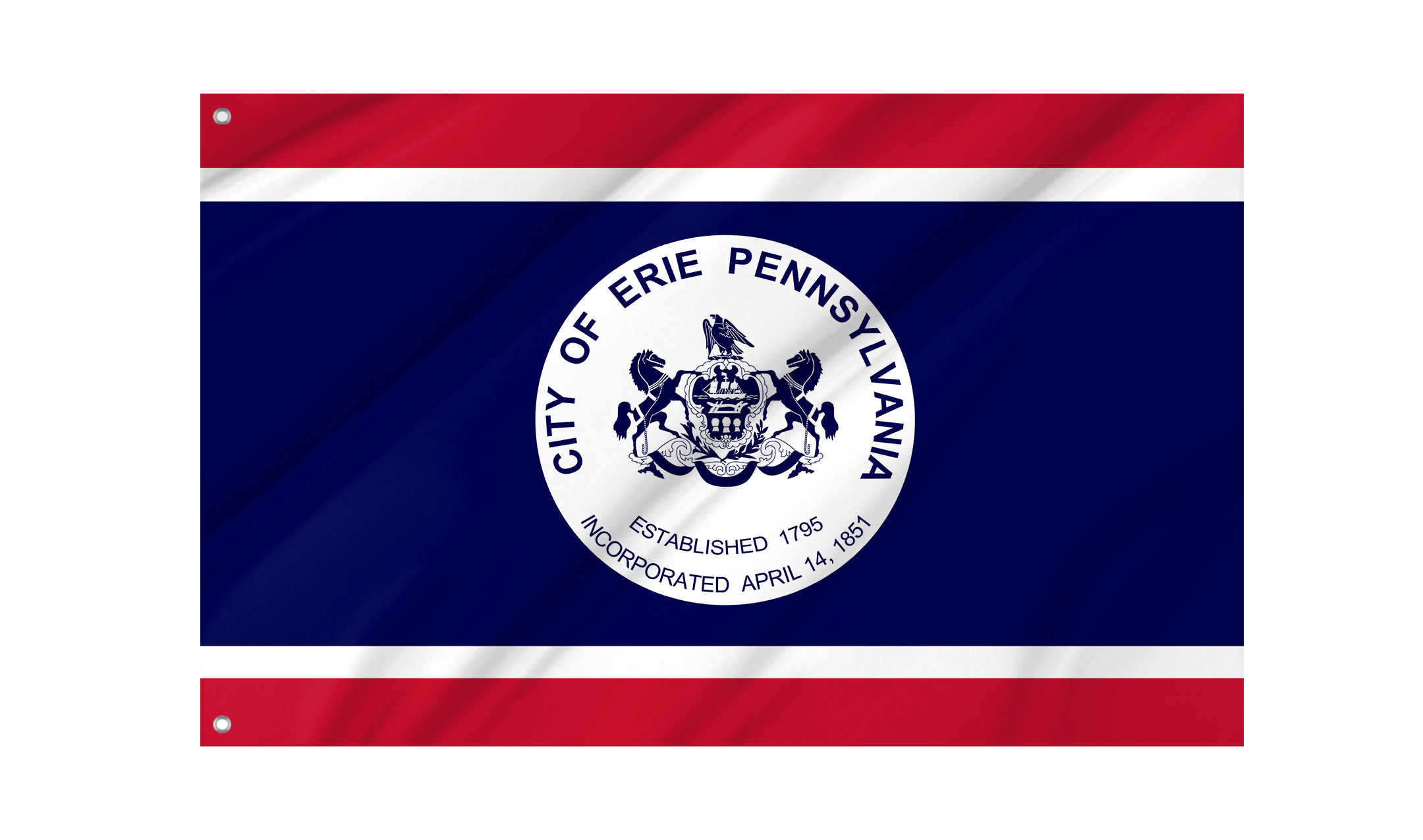 Erie Flag for Indoor & Outdoor Use
