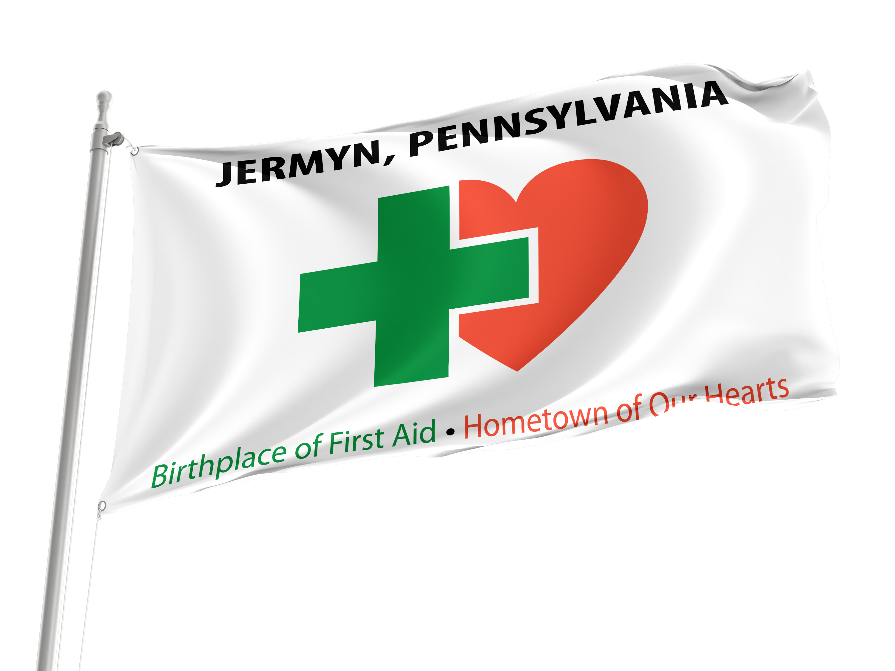 Jermyn Flag for Indoor & Outdoor Use