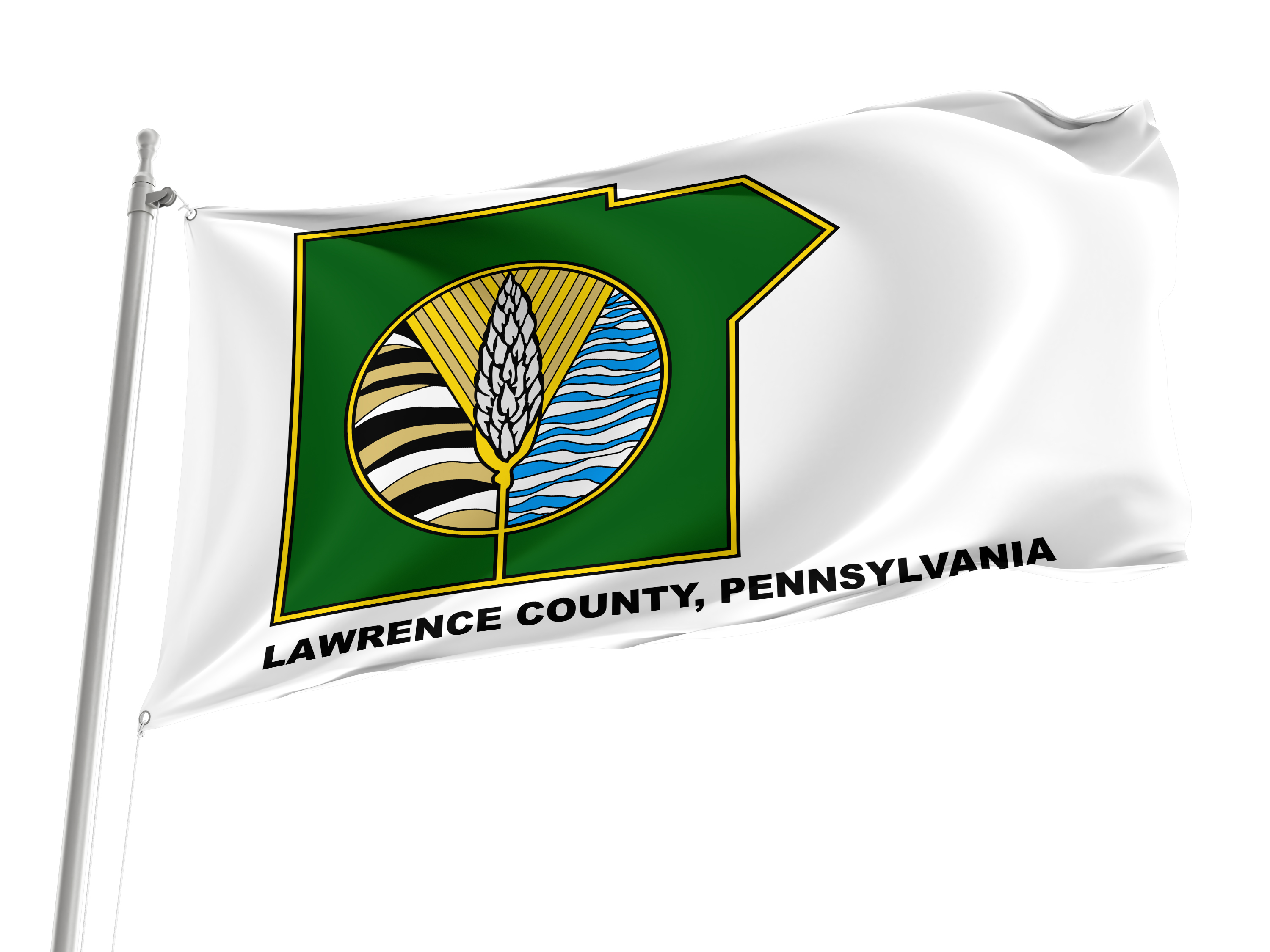 Lawrence County Flag for Indoor & Outdoor Use