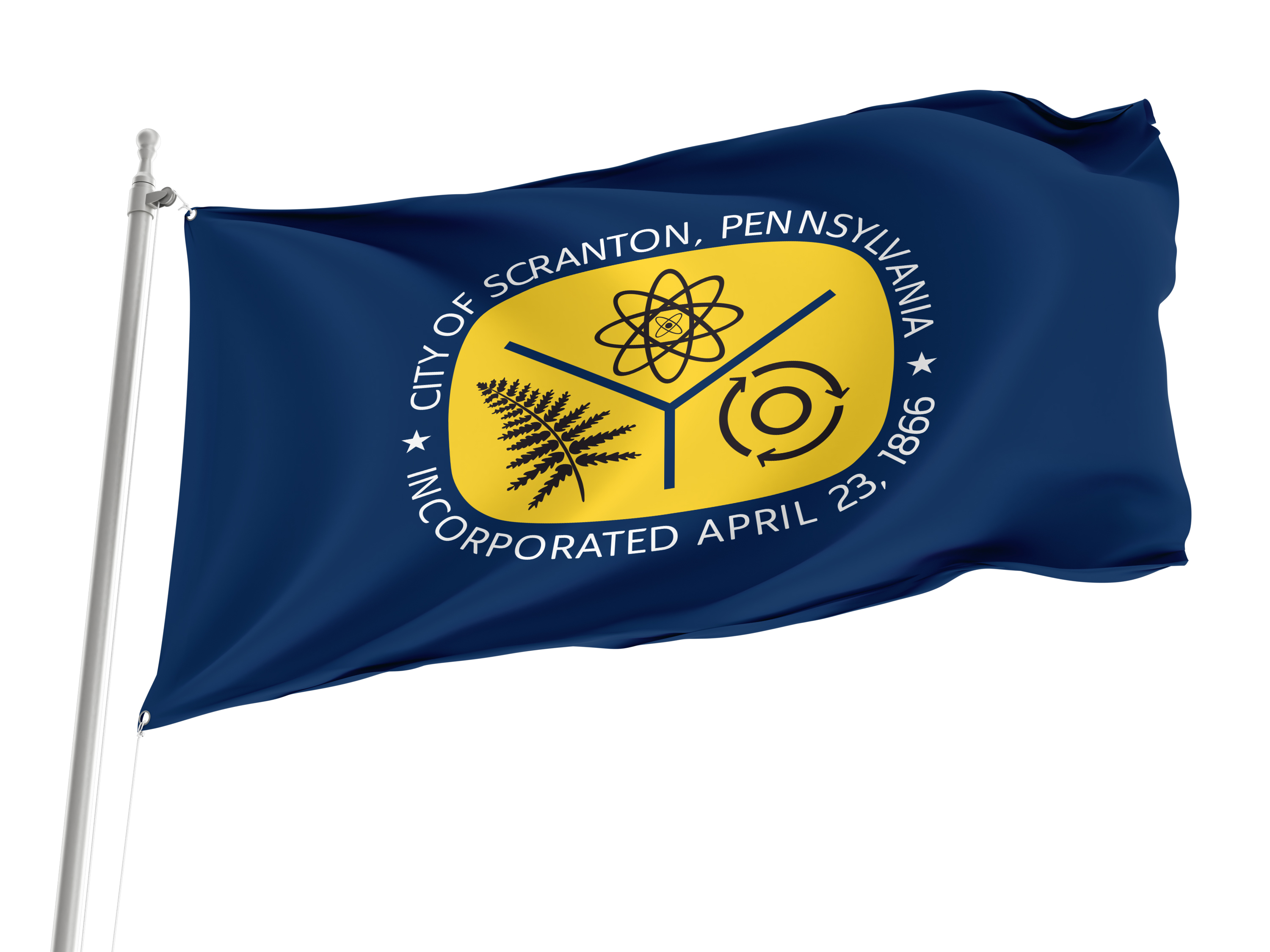 Scranton Flag for Indoor & Outdoor Use