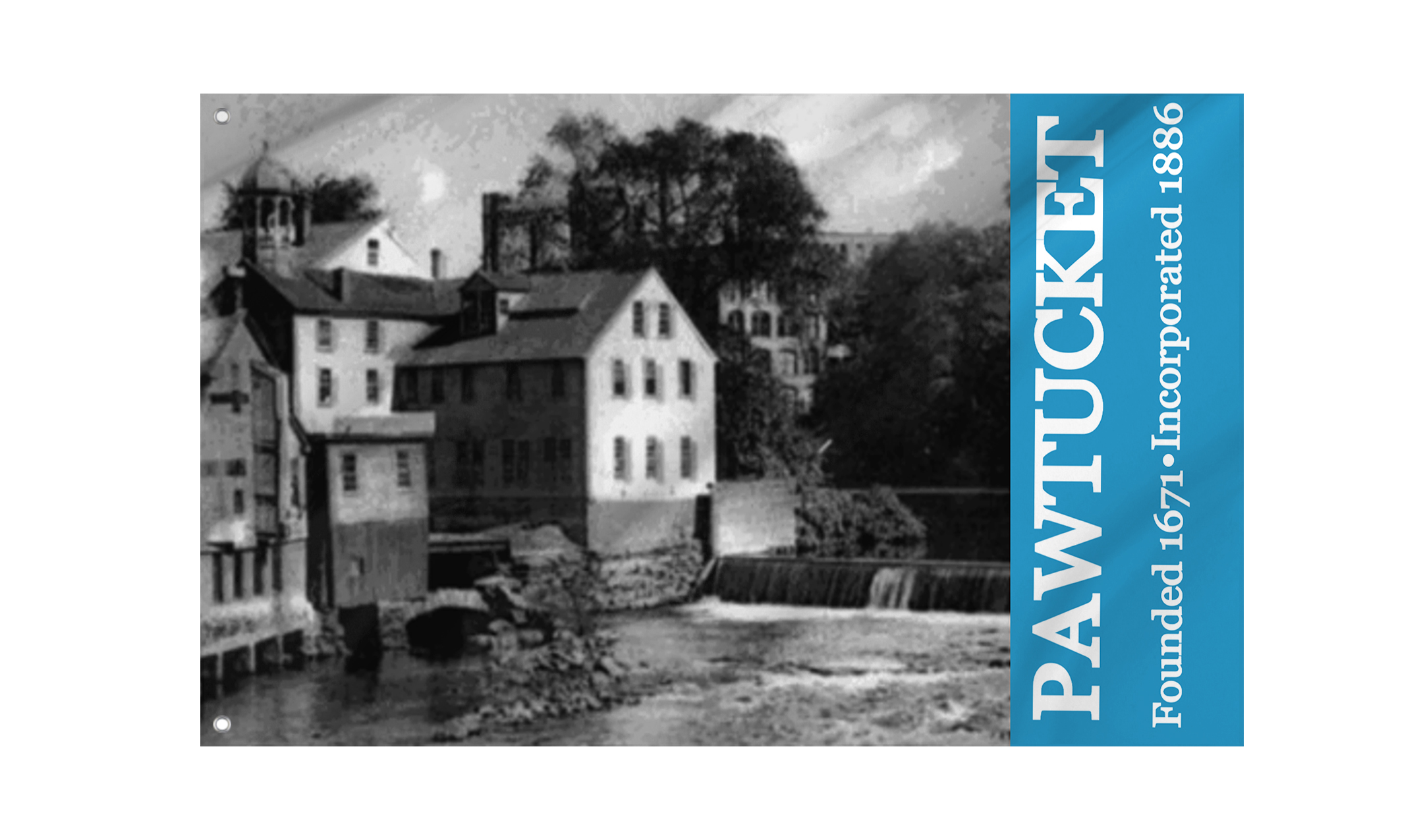 Pawtucket Flag for Indoor & Outdoor Use