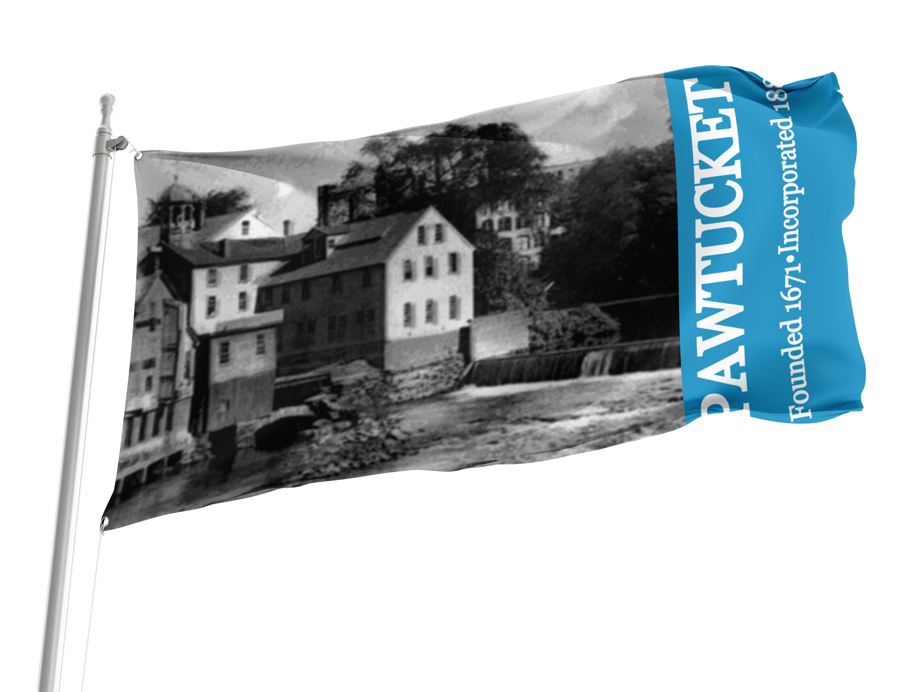 Pawtucket Flag for Indoor & Outdoor Use